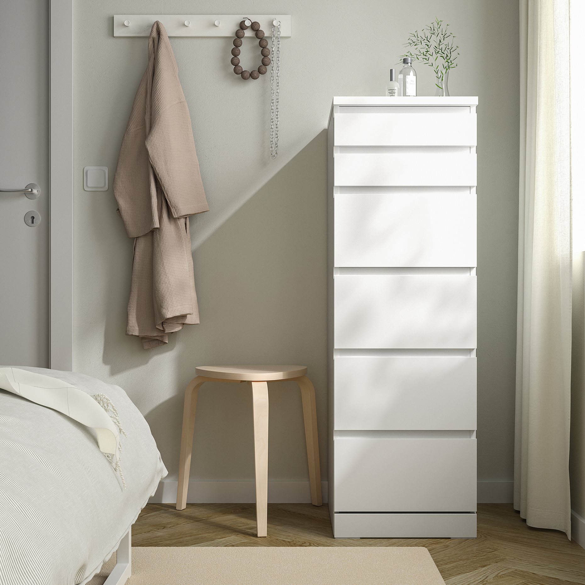 MALM, chest of 6 drawers, 704.035.93