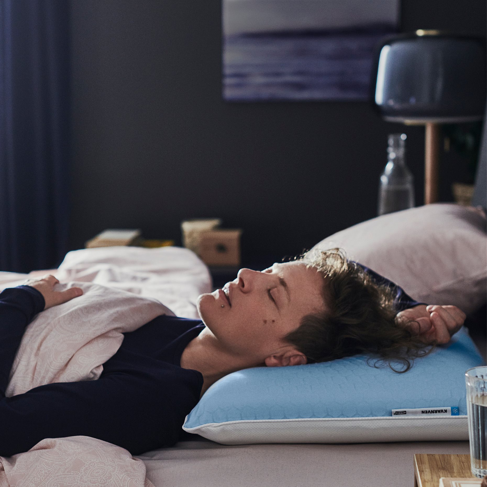 KVARNVEN, ergonomic pillow for side/back sleeper, 42x54 cm, 705.073.50