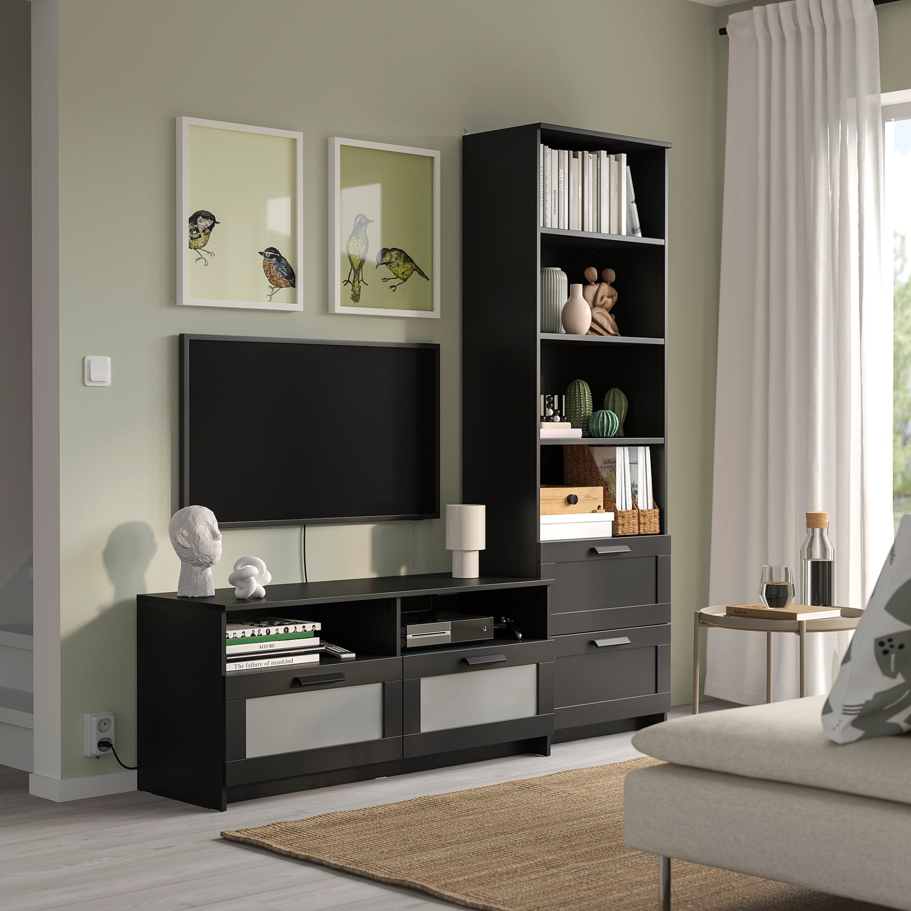 BRIMNES, TV storage combination, 791.843.41