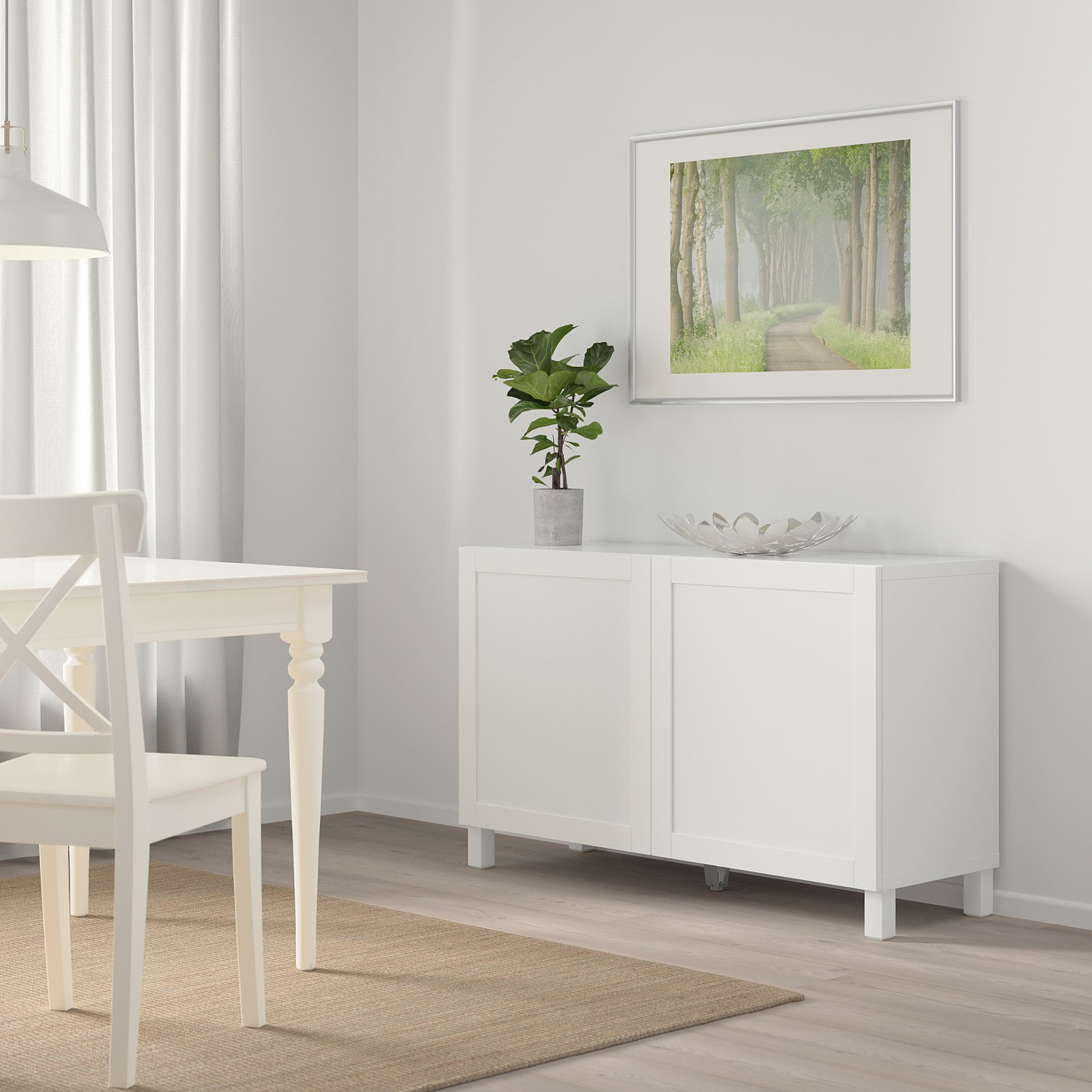 BESTÅ, storage combination with doors, 120x42x74 cm, 792.821.86
