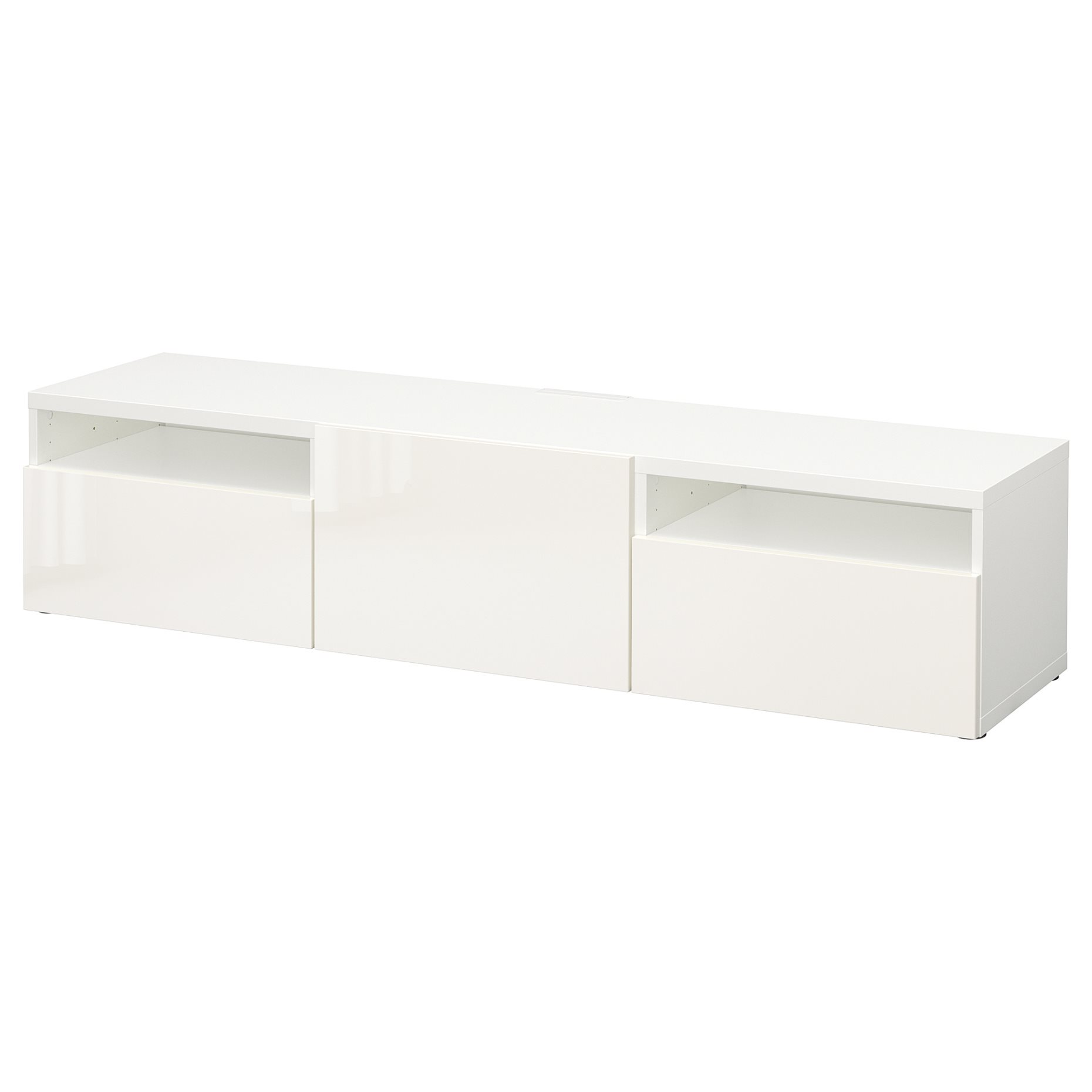 BESTÅ, TV bench with door/drawers soft closing, 180x42x39 cm, 793.285.99
