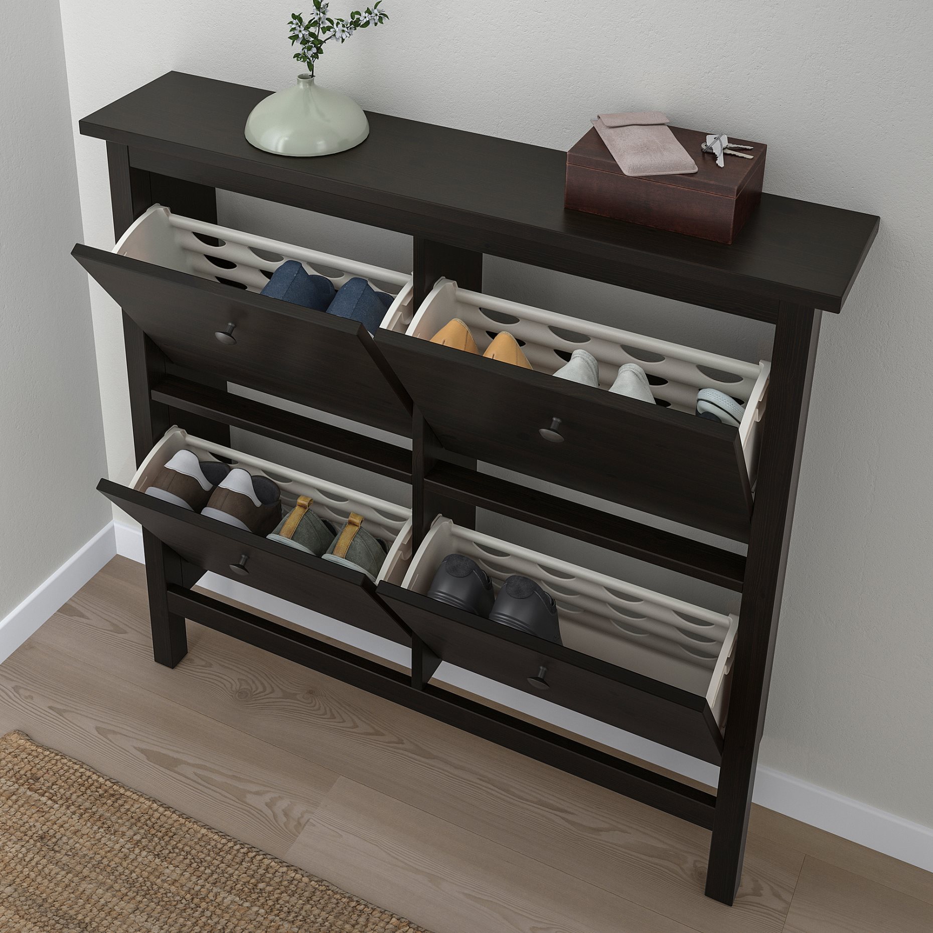 HEMNES, παπουτσοθήκη, 801.561.20