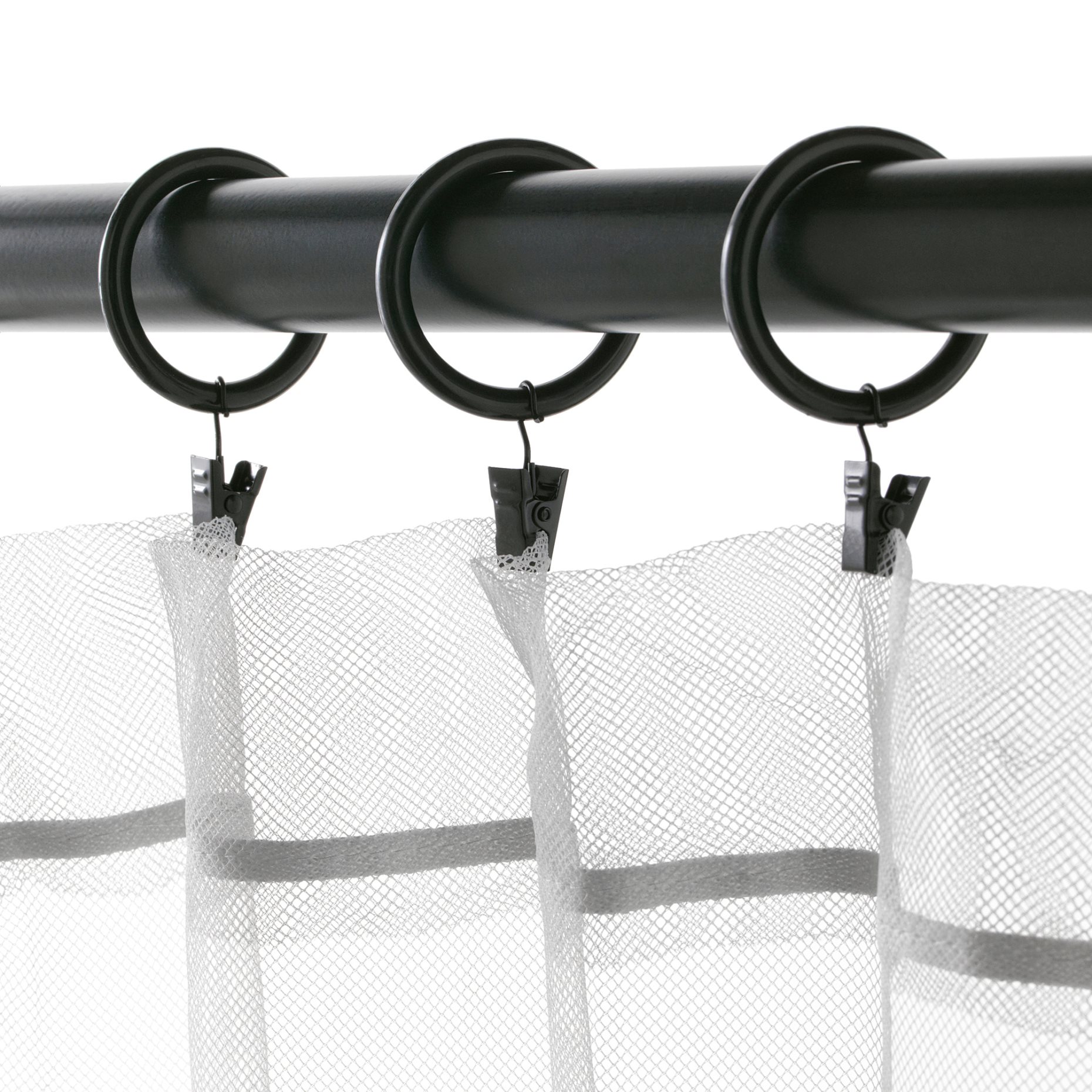 SYRLIG, curtain ring with clip and hook, 802.240.96