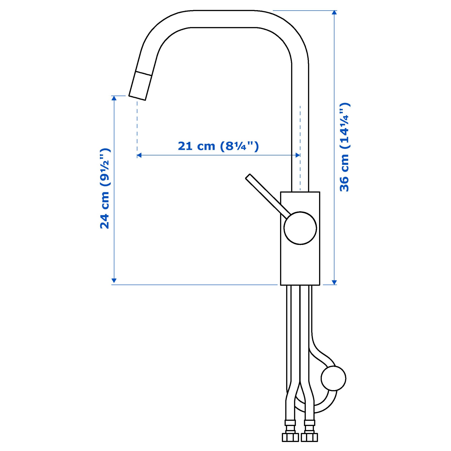 ÄLMAREN, kitchen mixer tap w pull-out spout, 803.416.46
