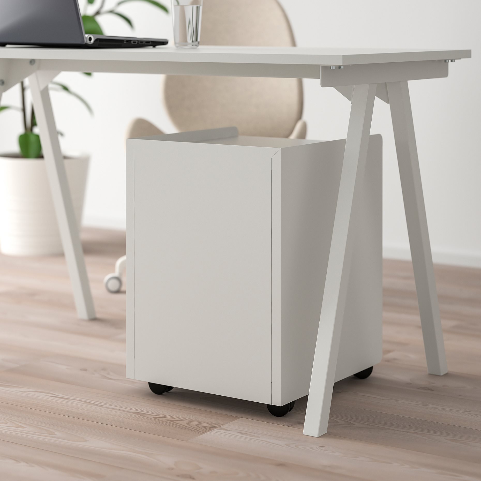 TROTTEN, drawer unit with 3 drawers on castors, 40x47x56 cm, 804.850.98