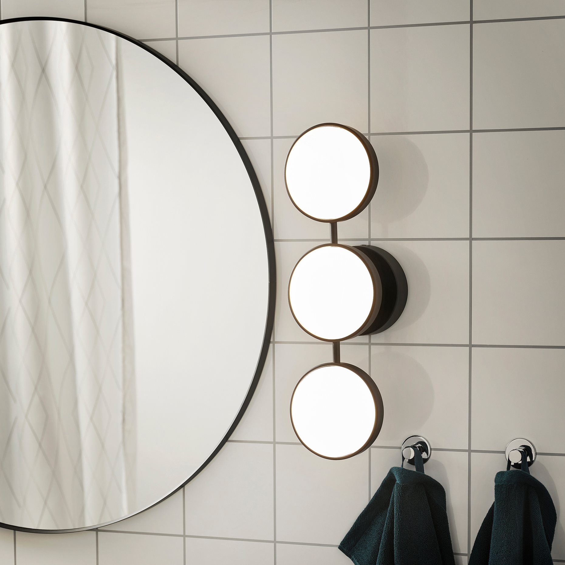 KABOMBA, wall lamp with built-in LED light source dimmable/matt, 47x14 cm, 804.852.82