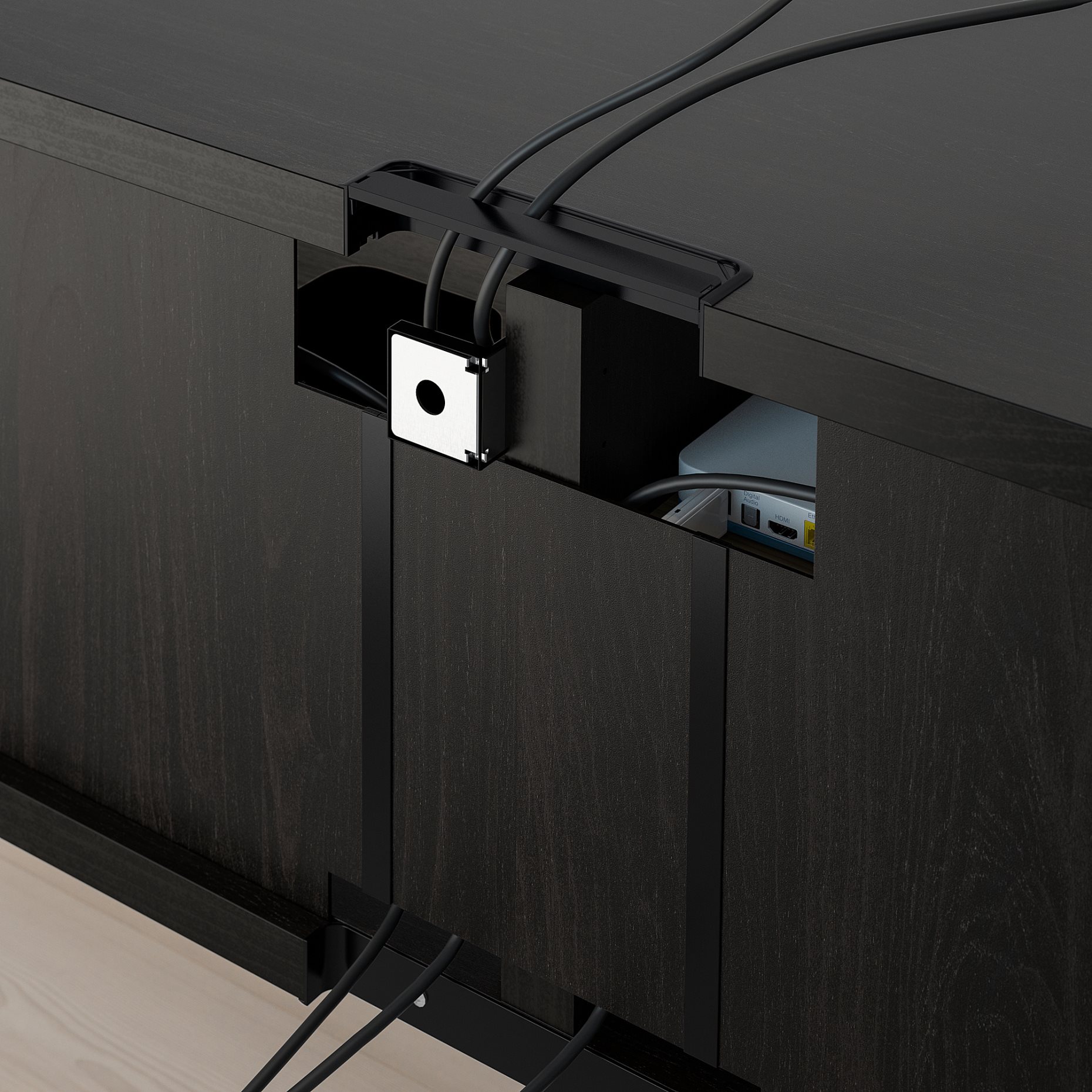 BESTÅ, έπιπλο TV με συρτάρια με μαλακό κλείσιμο, 120x42x48 cm, 891.882.92