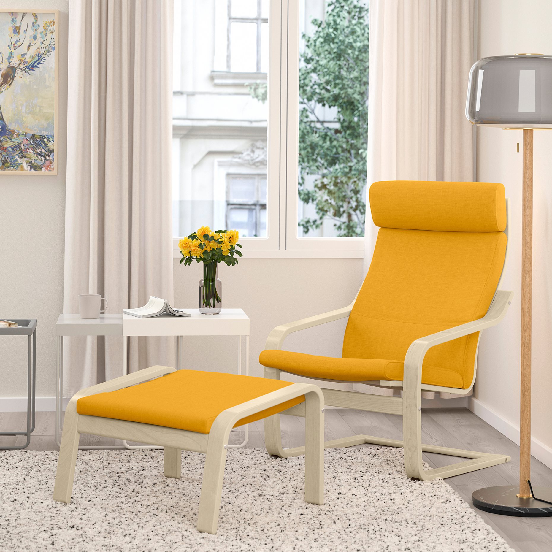 POÄNG, footstool, 893.872.77