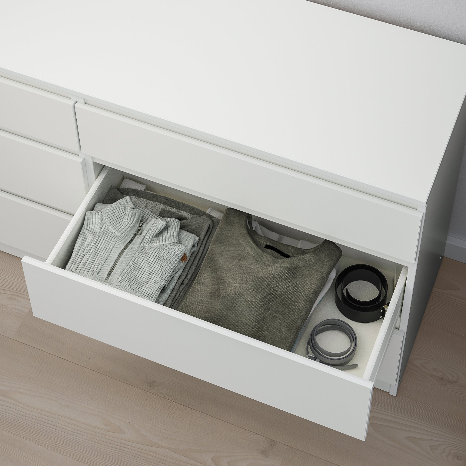 KULLEN, chest of 6 drawers, 140x72 cm, 903.092.45