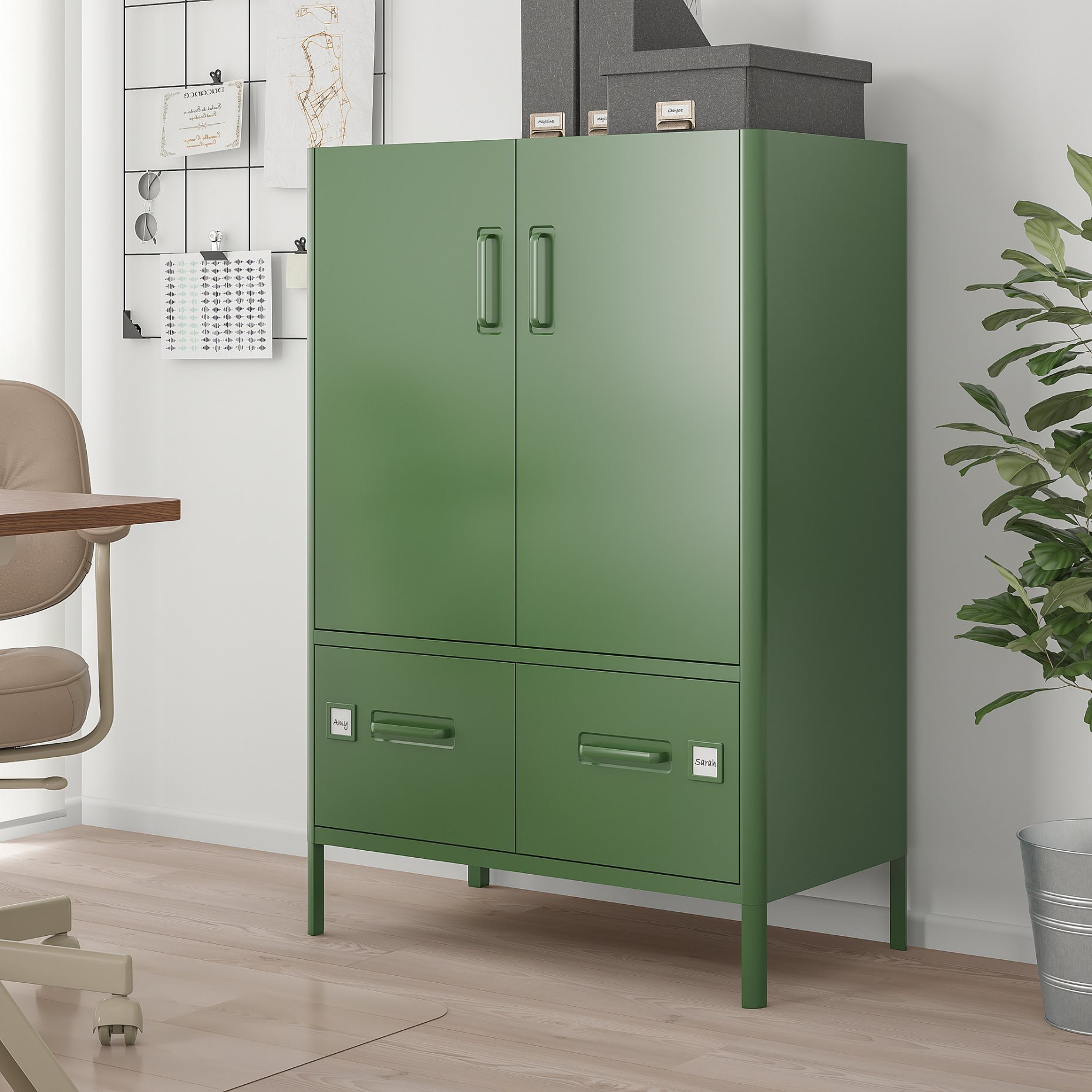 IDÅSEN, cabinet with doors and drawers, 80x47x119 cm, 904.963.98