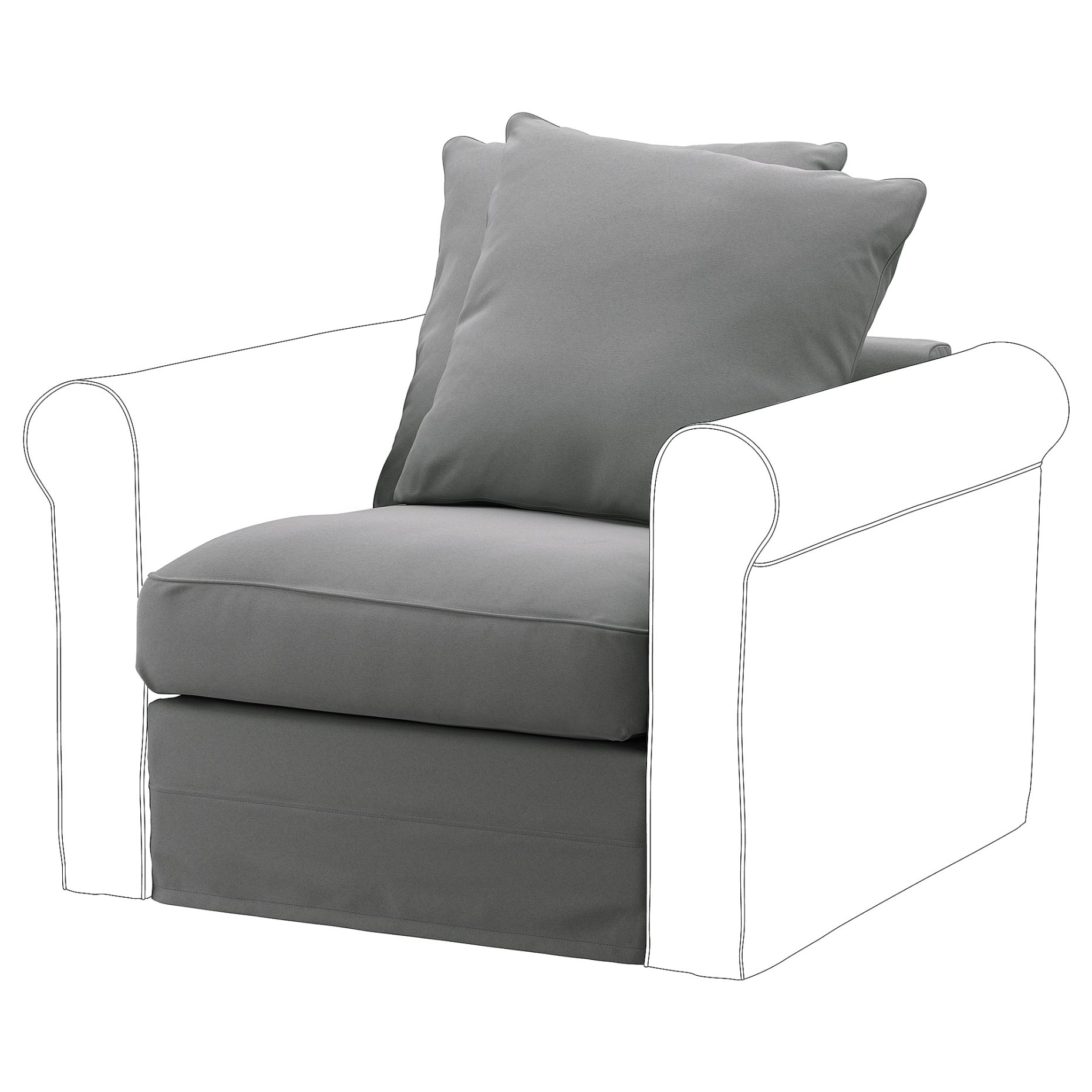 GRÖNLID, cover for 1-seat section, 905.008.71