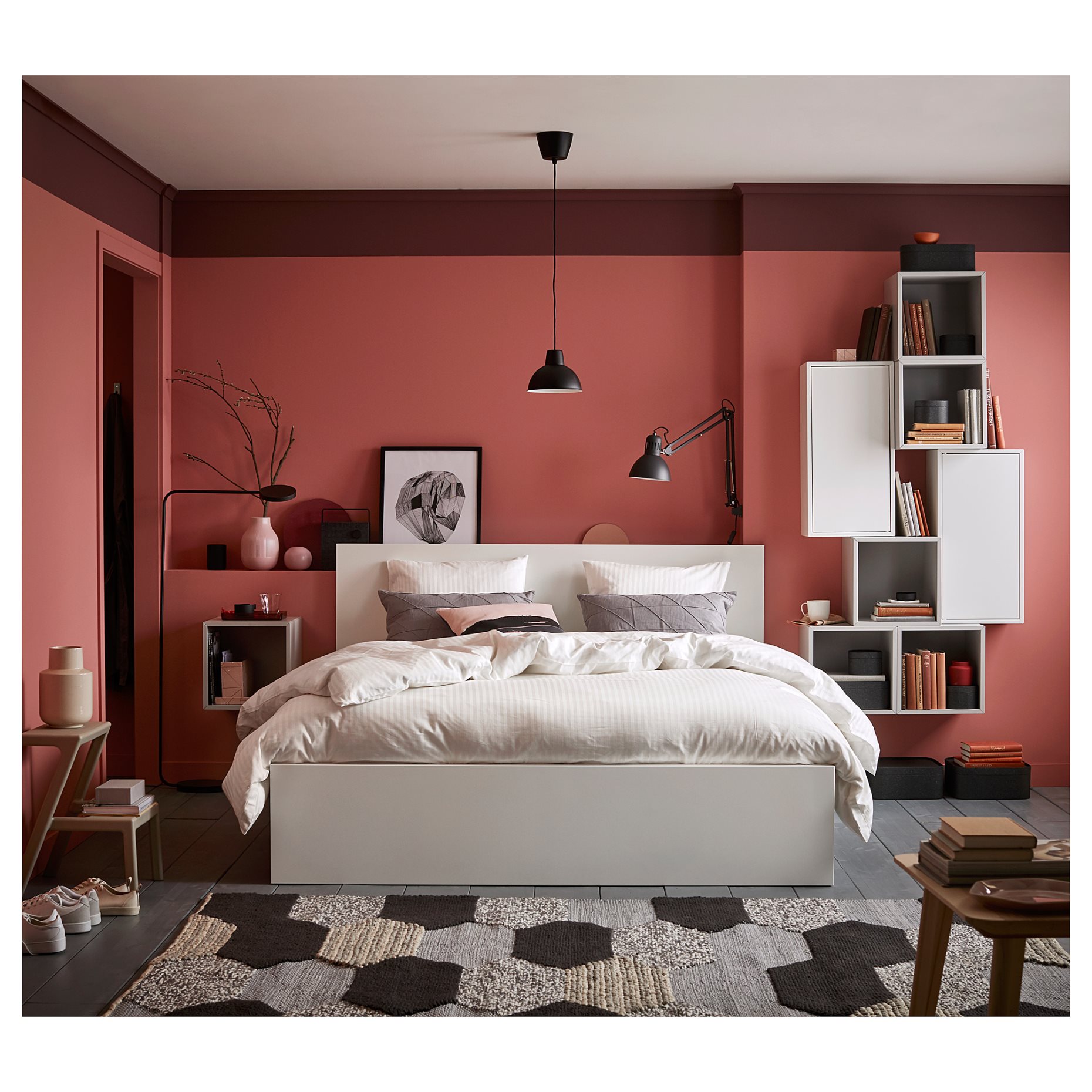MALM, bed frame/high, 140X200 cm, 990.198.40