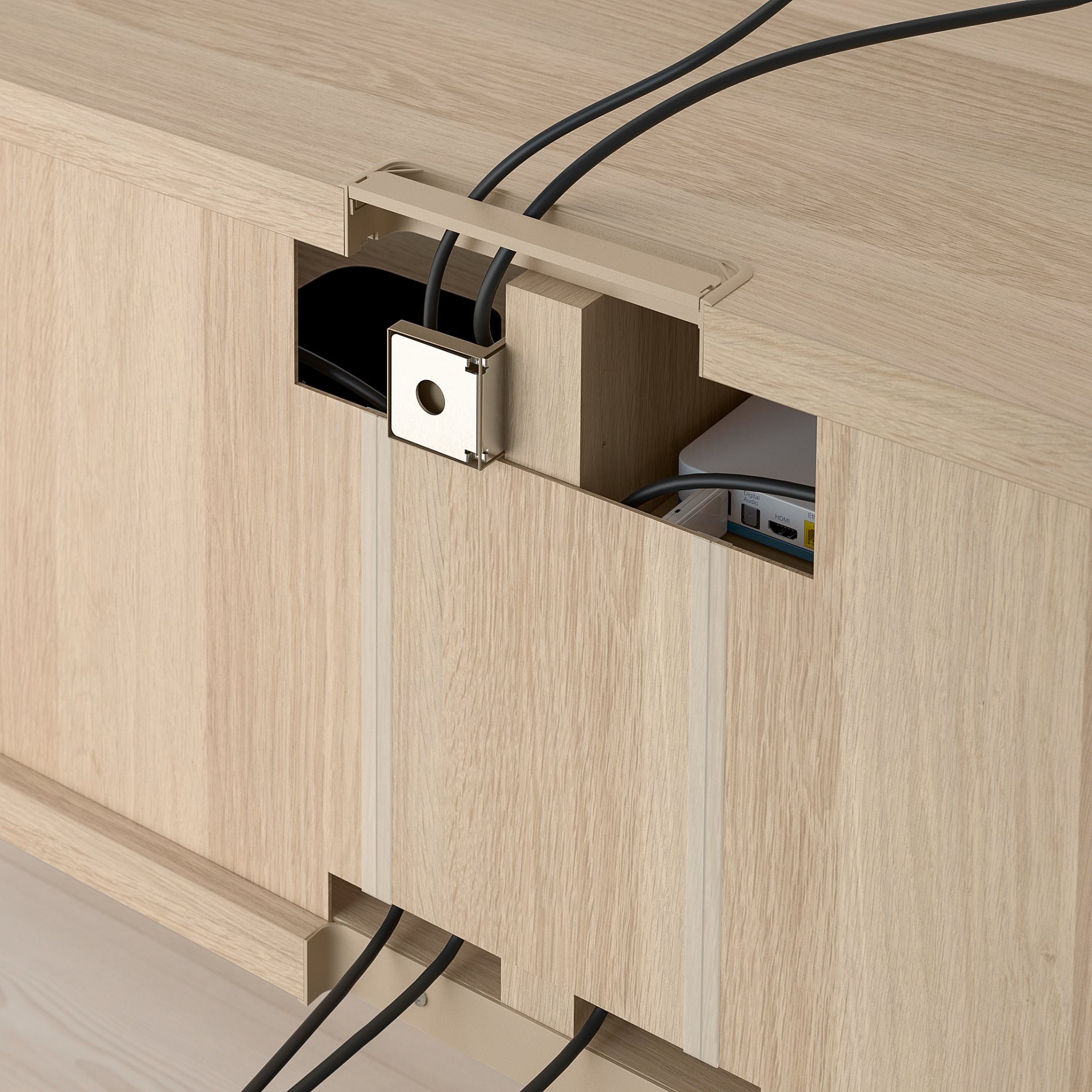 BESTÅ, TV bench with drawers soft closing, 120x42x48 cm, 991.883.43