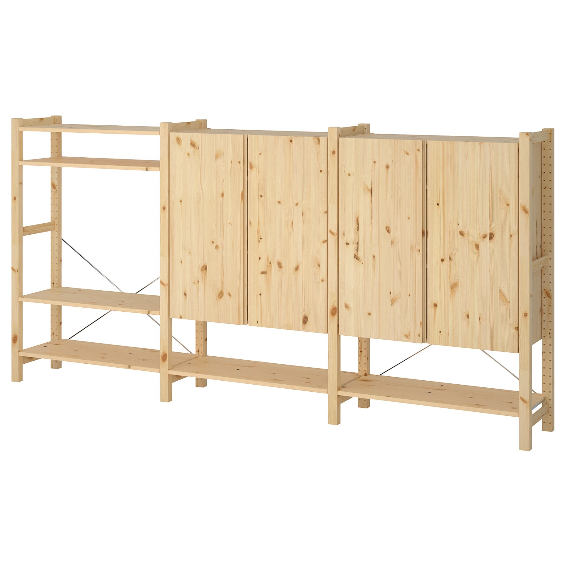 IVAR, 3 sections/shelves/cabinet, 992.483.80