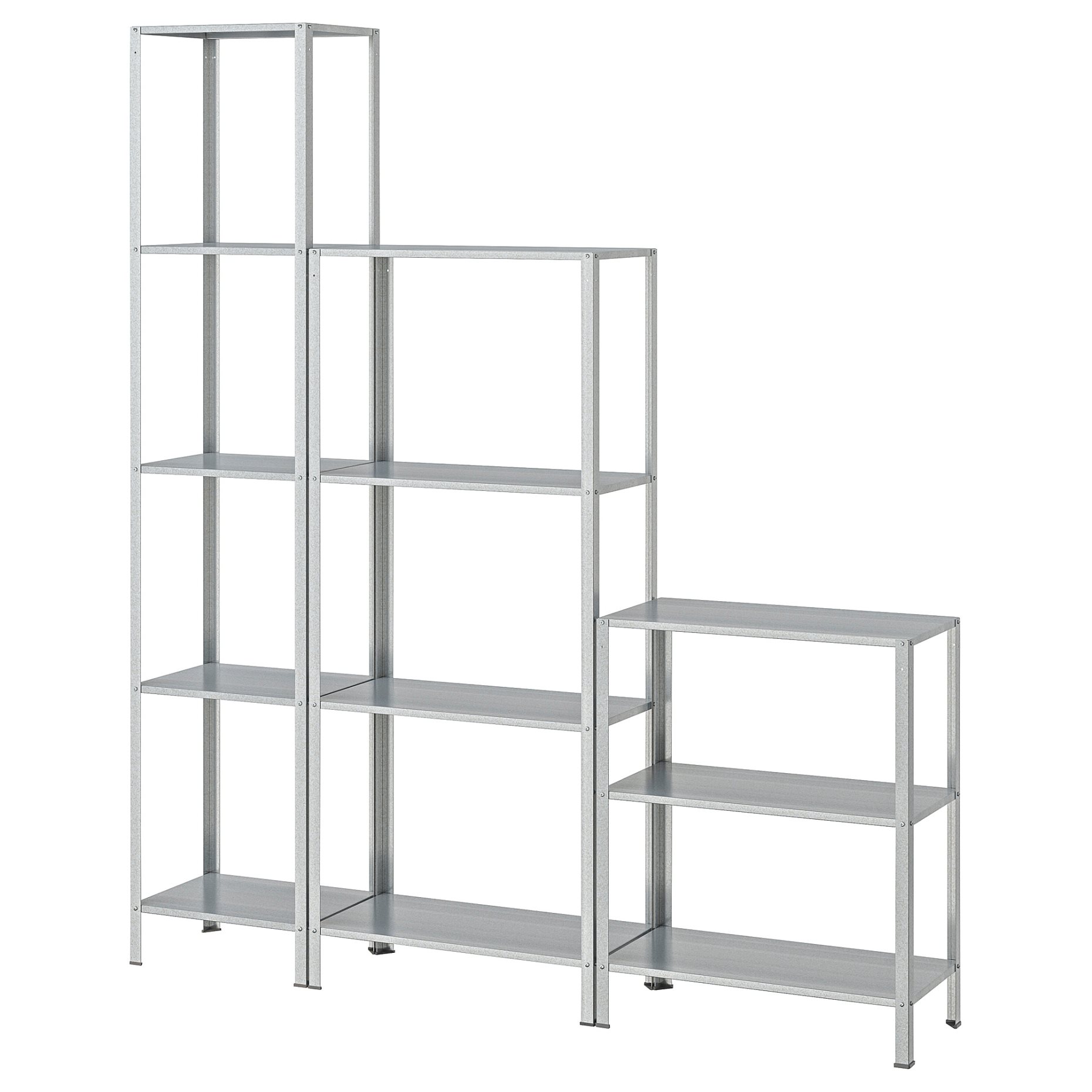 HYLLIS, shelving unit in/outdoor, 160x27x74-183 cm, 994.015.55