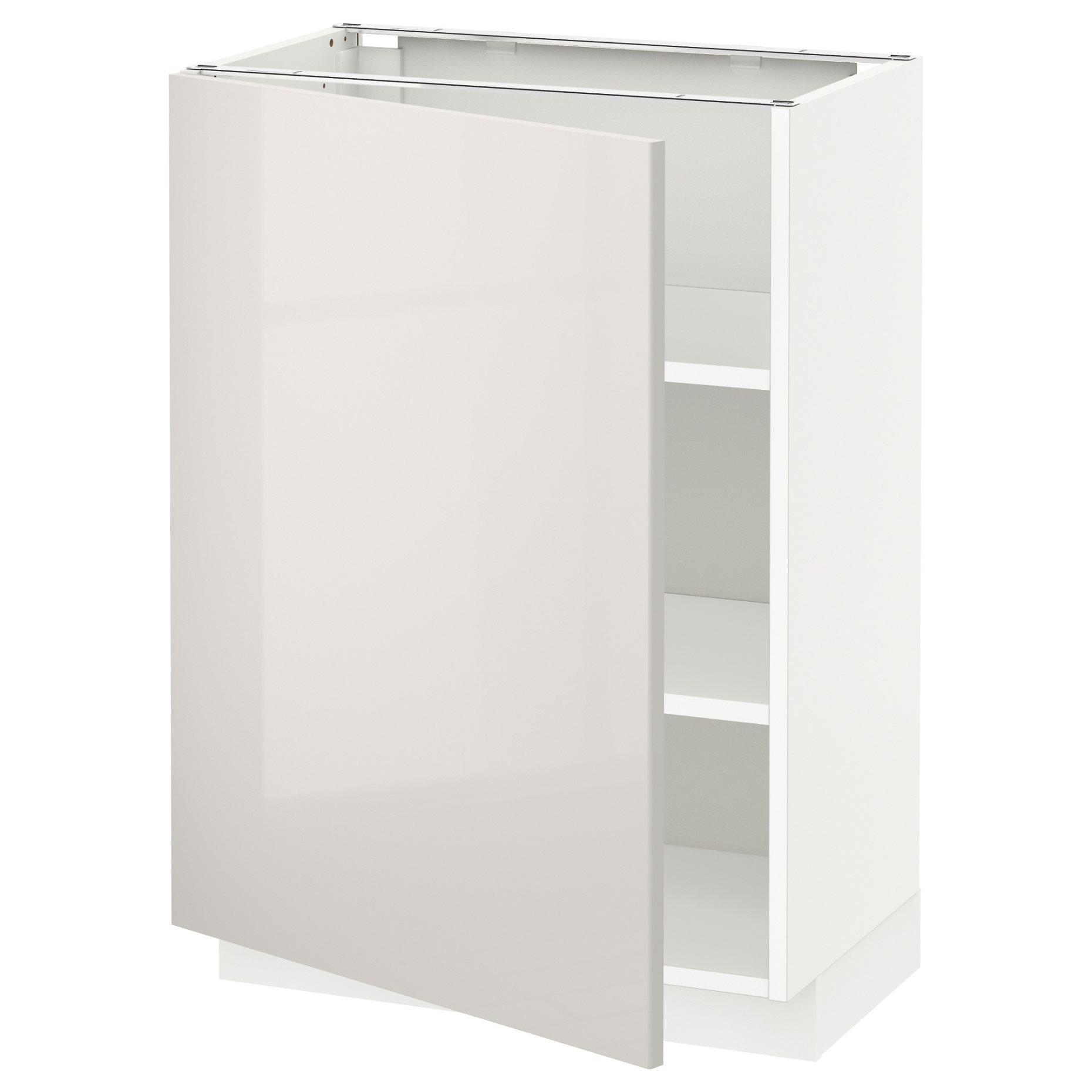 METOD, base cabinet with shelves, 60x37 cm, 994.653.78