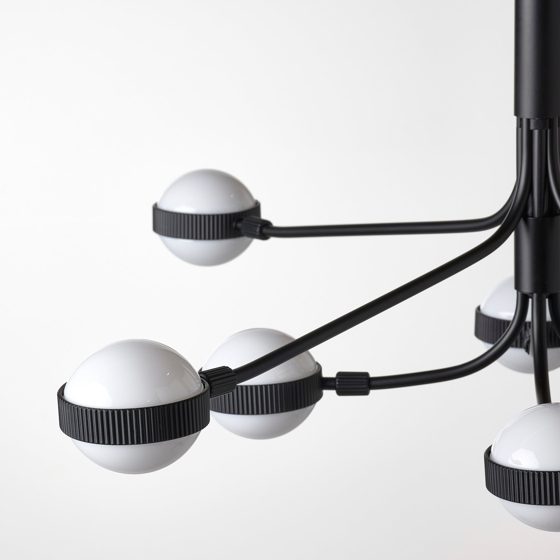 STORSLINGA, chandelier with built-in LED light source, 8-armed, 004.876.09