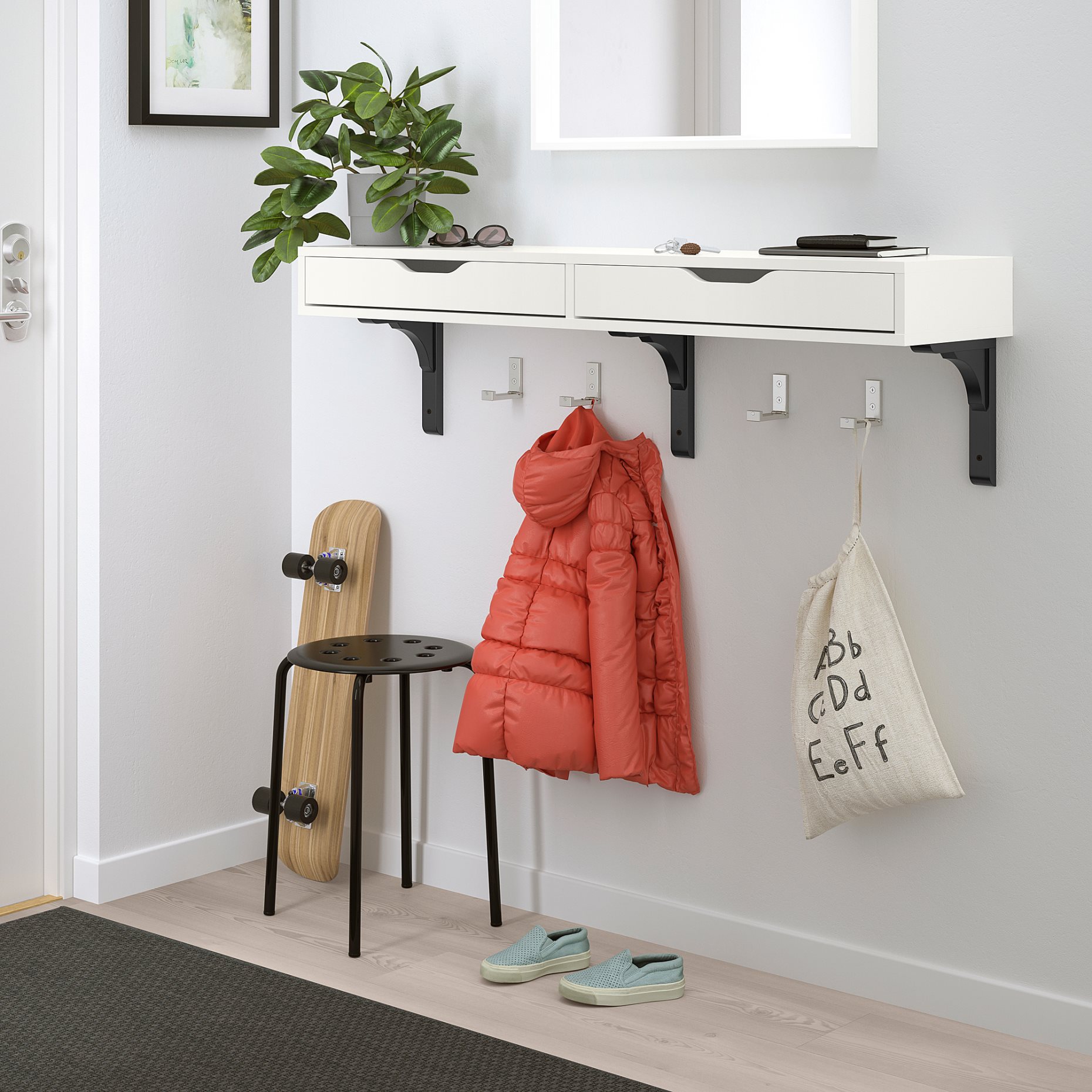 EKBY ALEX/RAMSHULT, wall shelf, 092.909.53