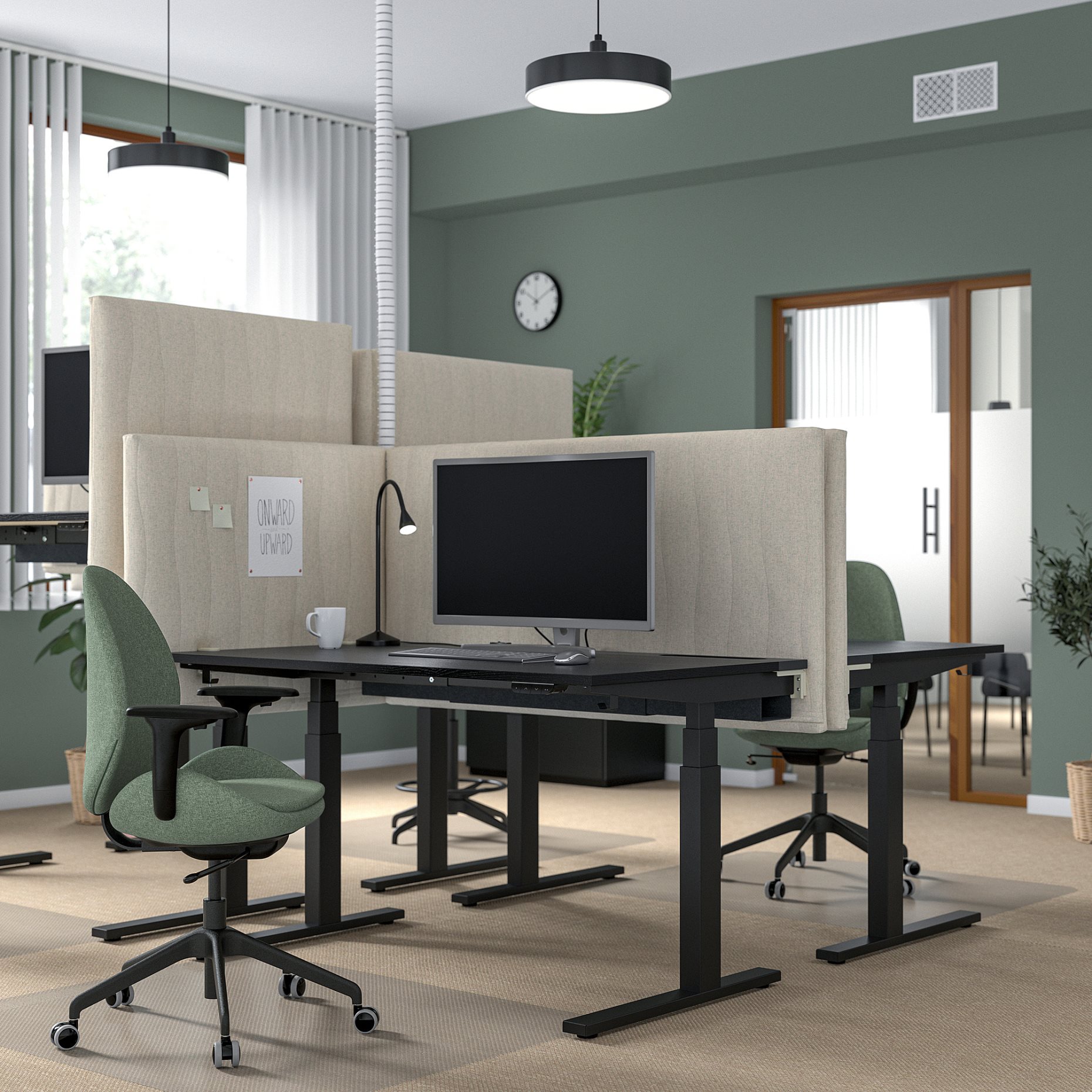 MITTZON, desk sit/stand/electric, 140x60 cm, 095.282.57