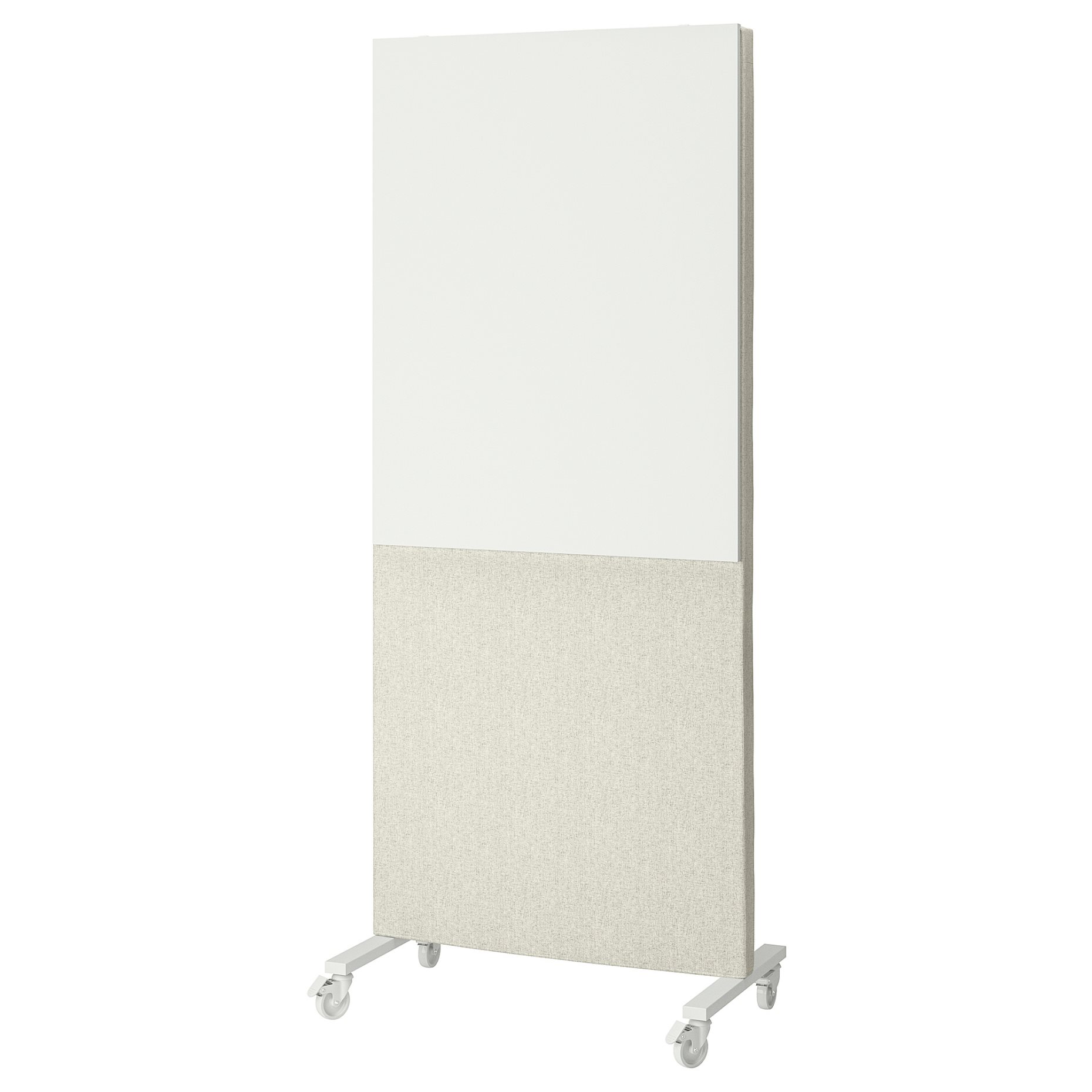 MITTZON, παραβάν με ρόδες/ηχομονωτική επιφάνεια/λευκός πίνακας, 85x205 cm, 095.361.77
