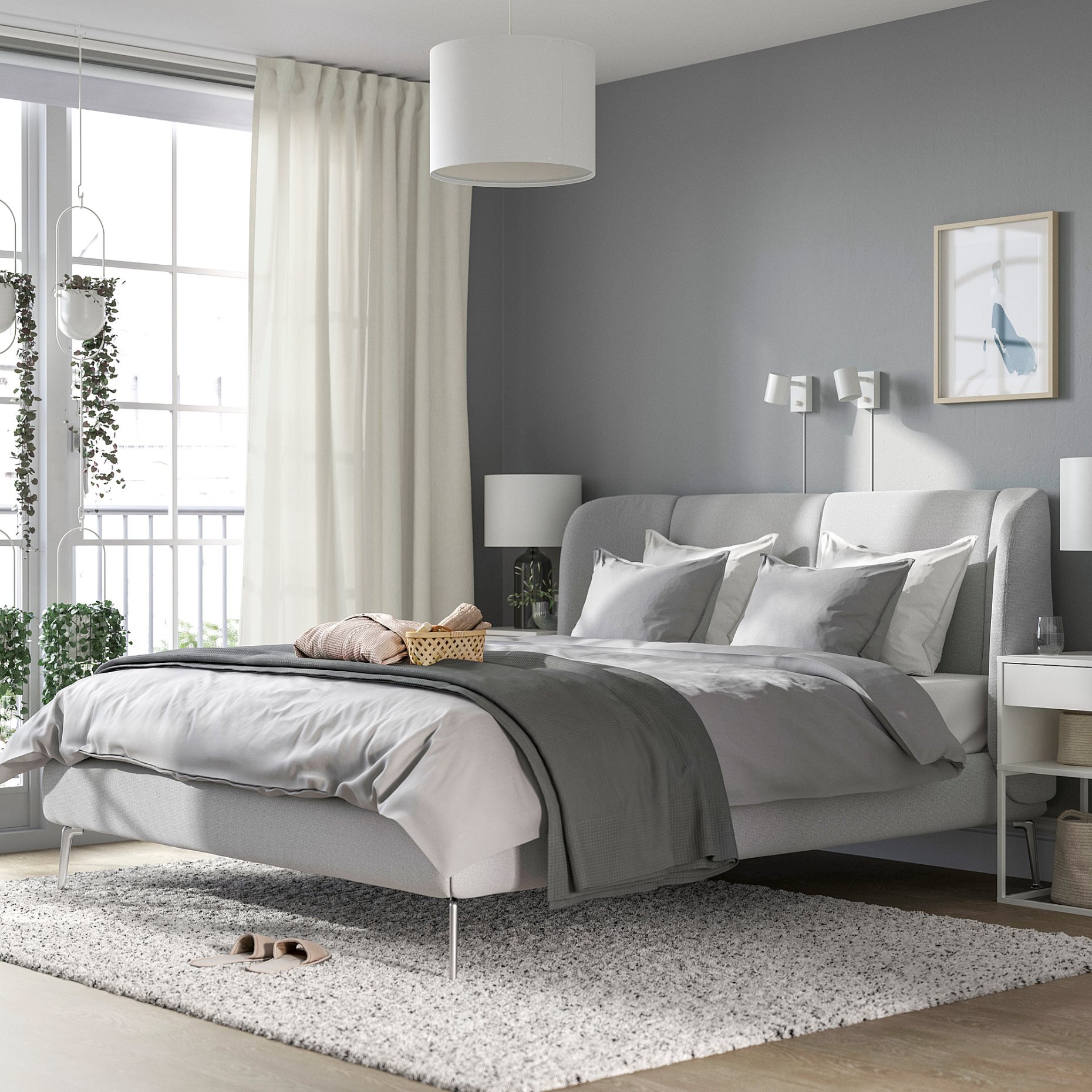TUFJORD, upholstered bed frame, 160x200 cm, 095.553.21