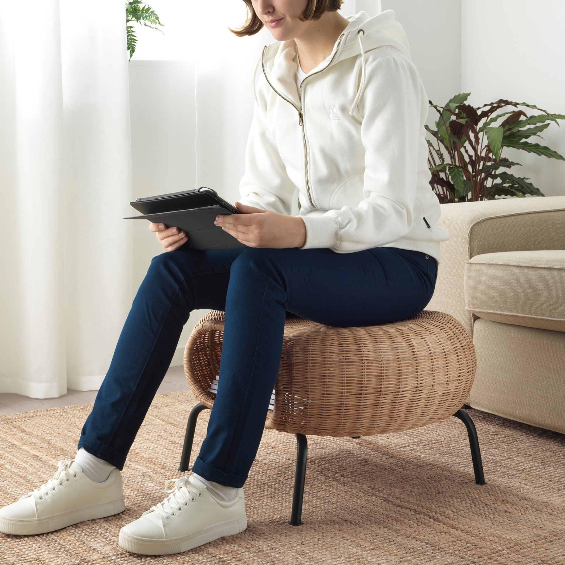 GAMLEHULT, footstool with storage, 104.343.09