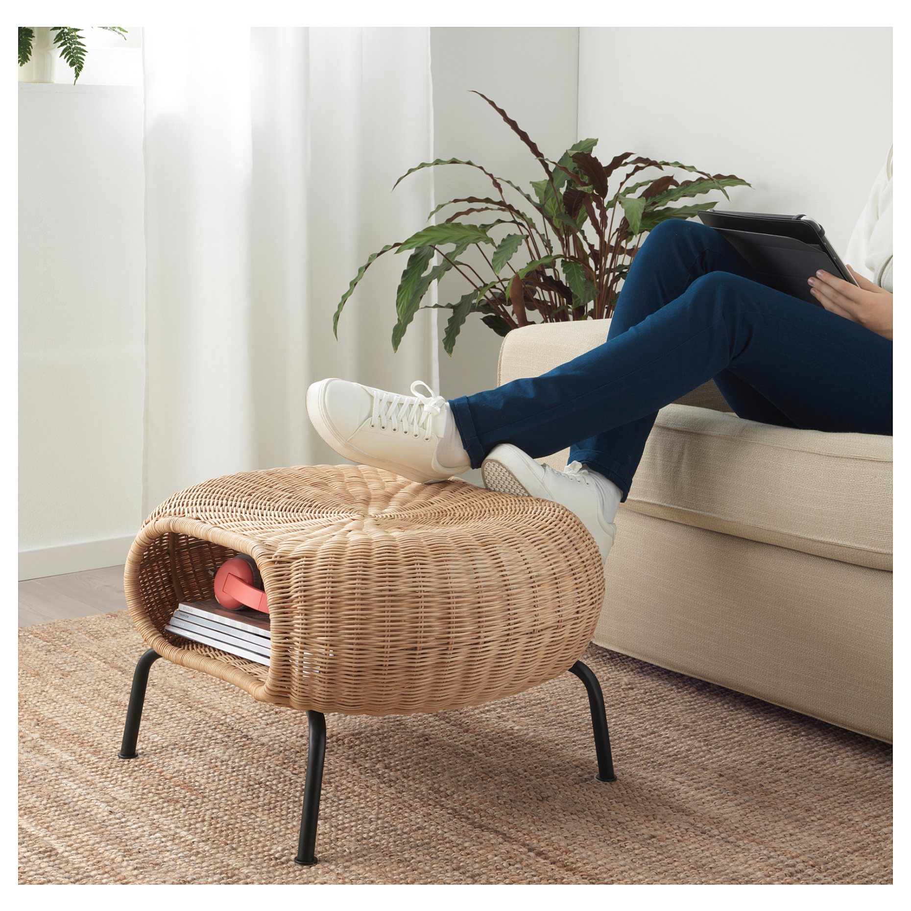 GAMLEHULT, footstool with storage, 104.343.09