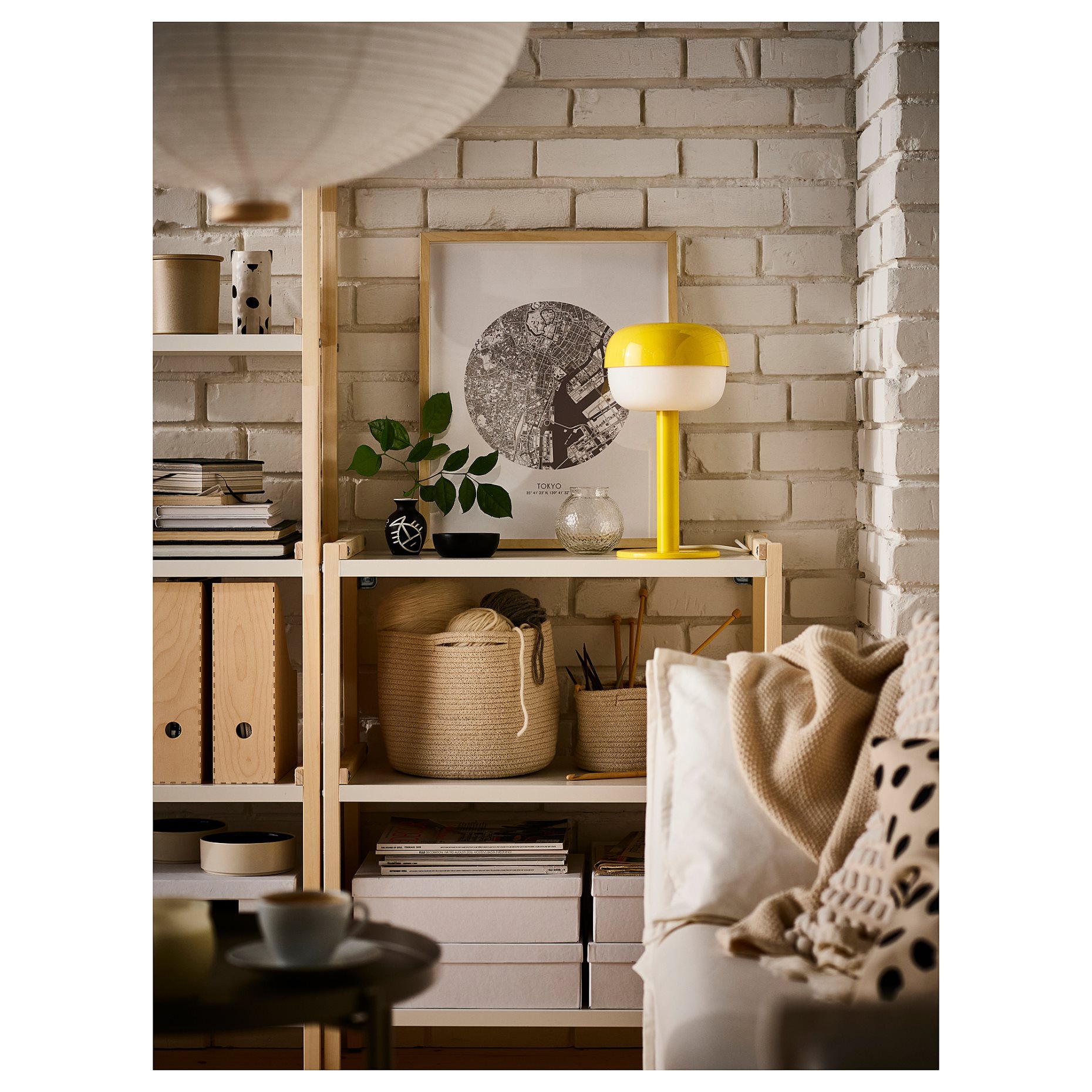 EKENABBEN, open shelving unit/ aspen, 70x34x86 cm, 104.878.16