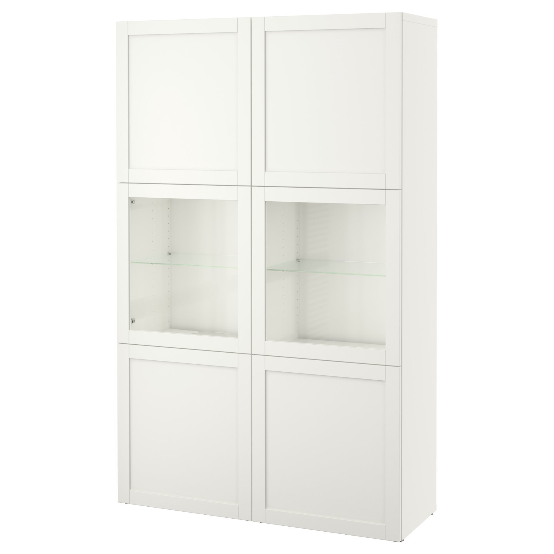 BESTÅ, storage combination w glass doors,, 120x42x193 cm, 190.594.39
