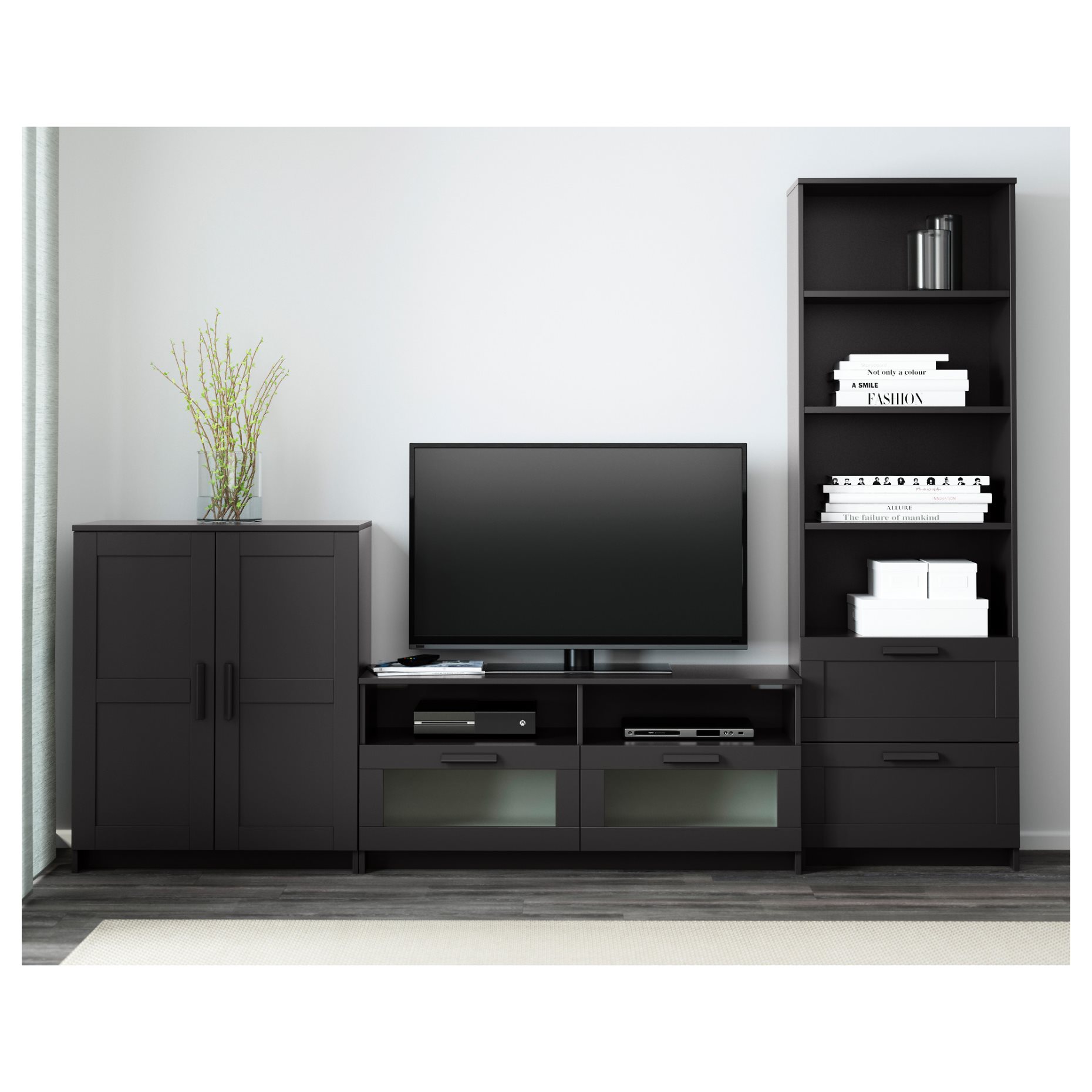 BRIMNES, TV storage combination, 191.843.39