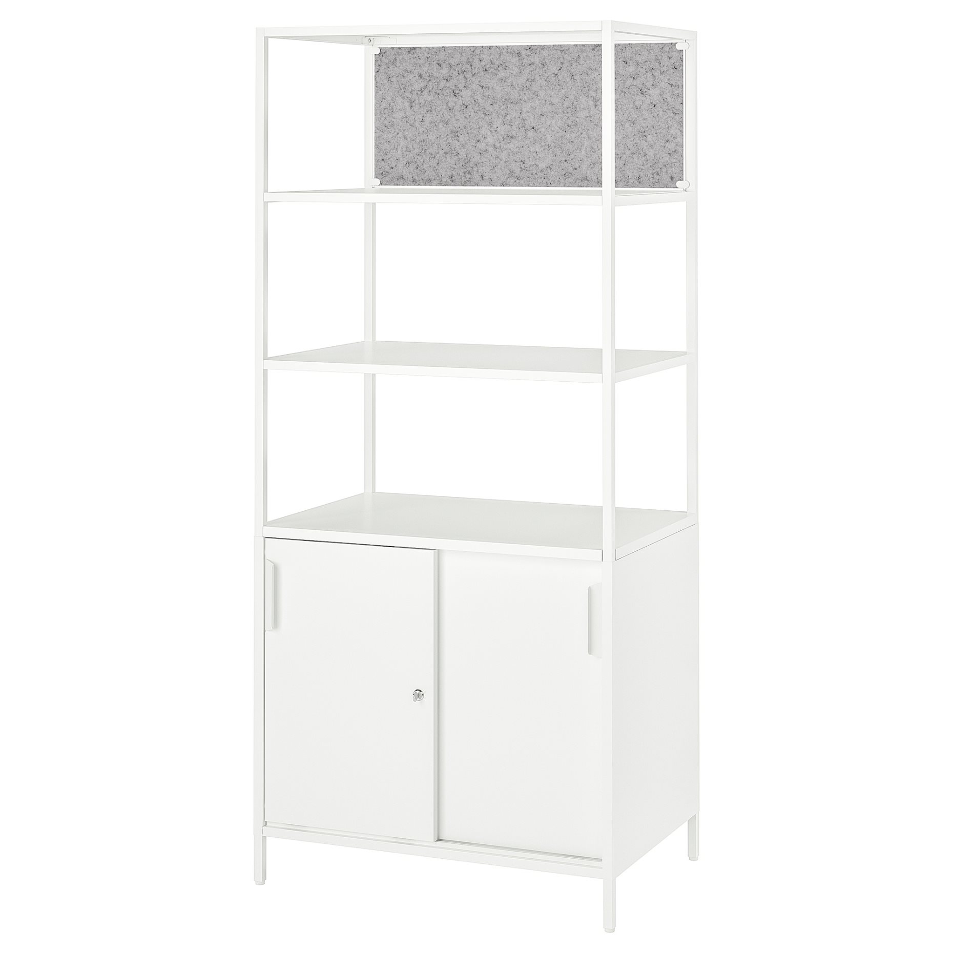 TROTTEN, cabinet with sliding doors/noticeboard, 80x180 cm, 194.296.43