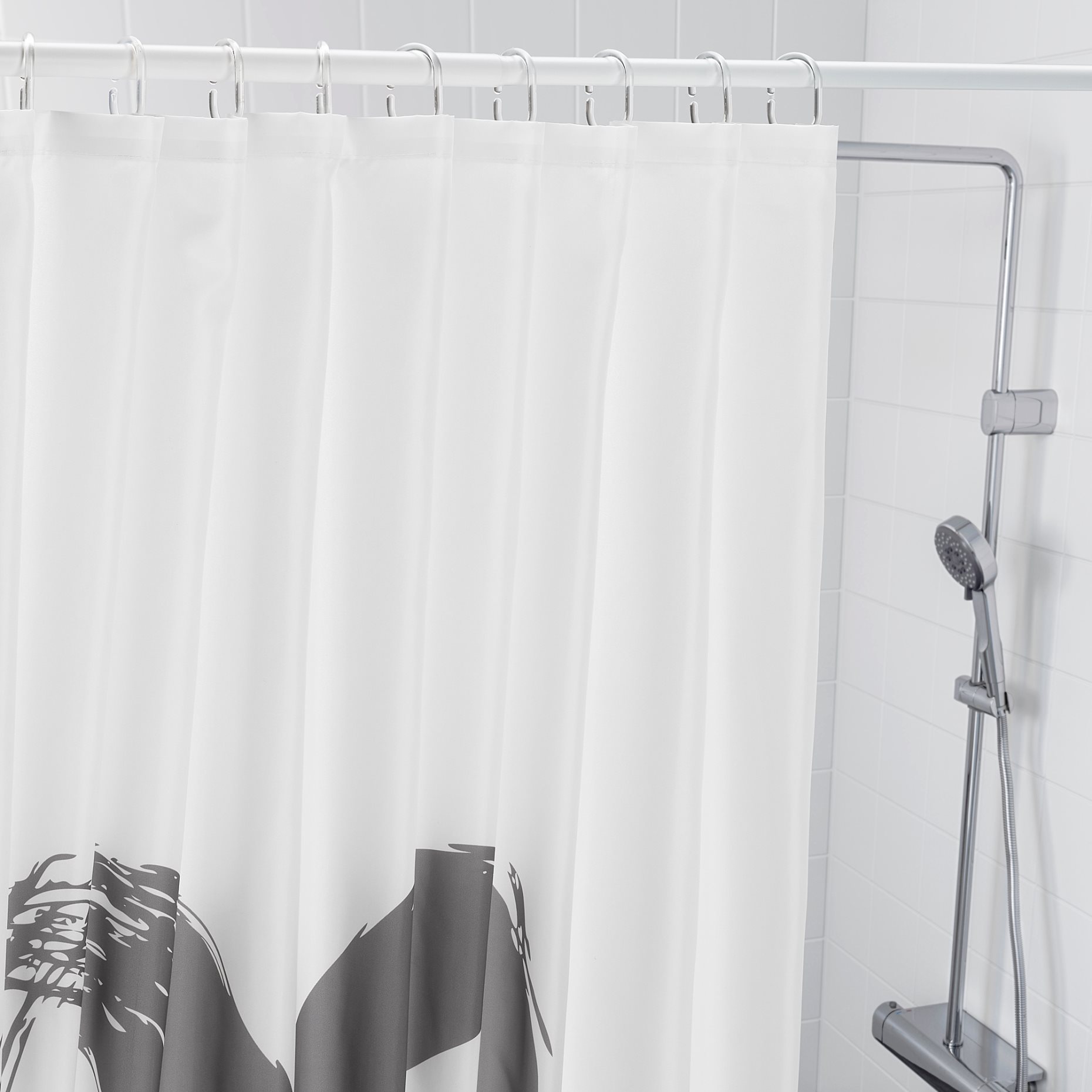 LYKTFIBBLA, shower curtain, 180x200 cm, 204.678.65