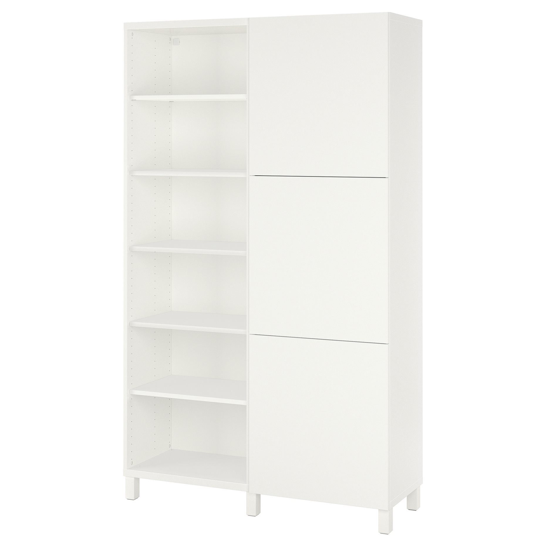 BESTÅ, storage combination with doors, 120x42x202 cm, 293.017.62