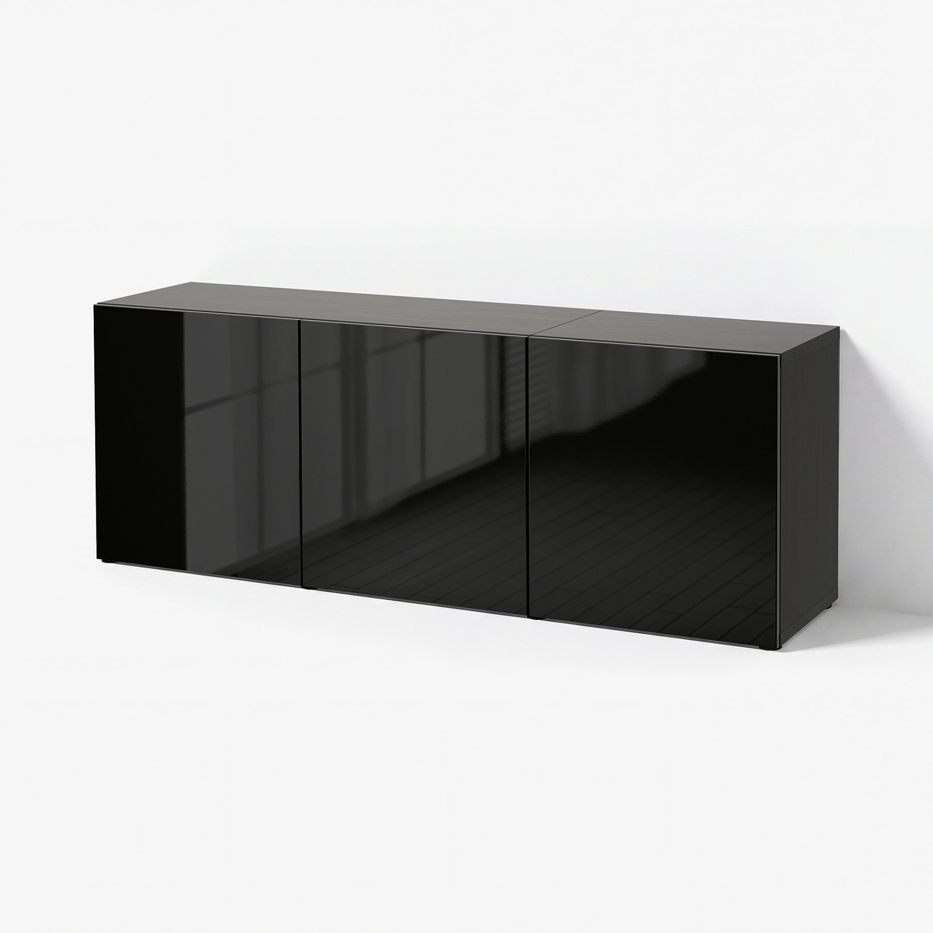 BESTÅ, σύνθεση αποθήκευσης με πόρτες, 180x42x65 cm, 293.249.85