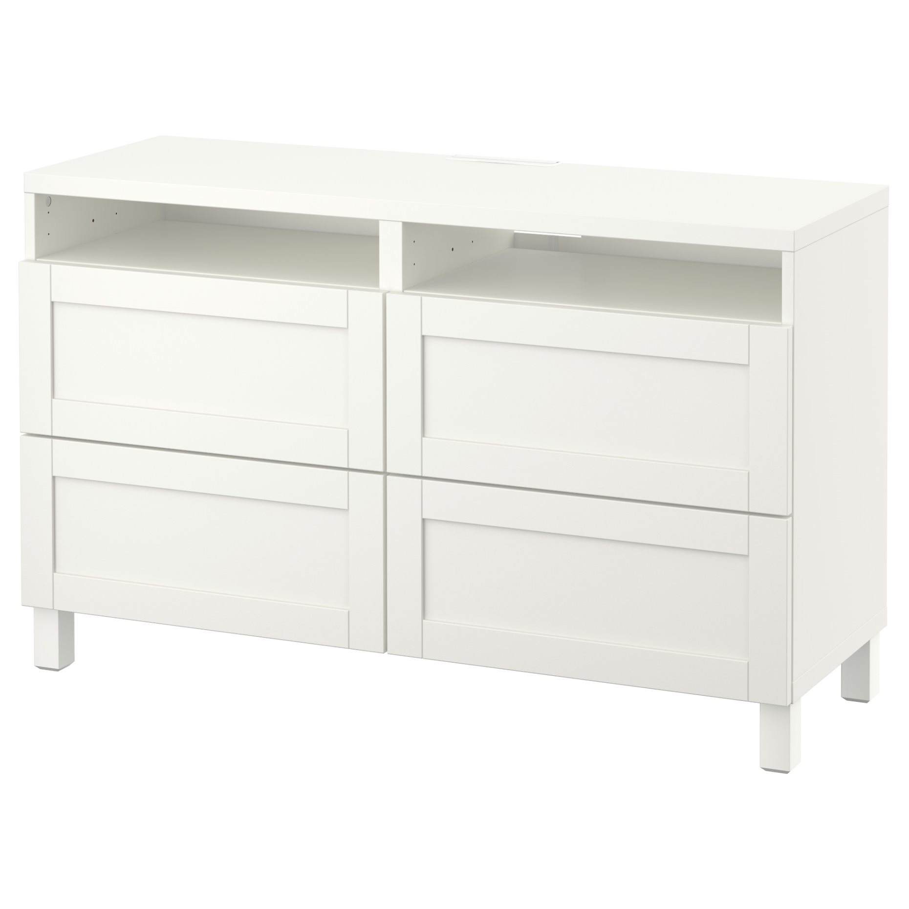 BESTÅ, TV bench with drawers, 120x40x74 cm, 391.939.17