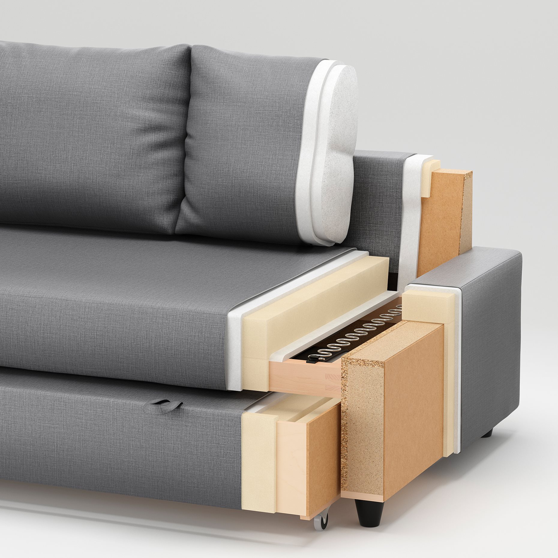 FRIHETEN, corner sofa-bed with storage, 392.167.54