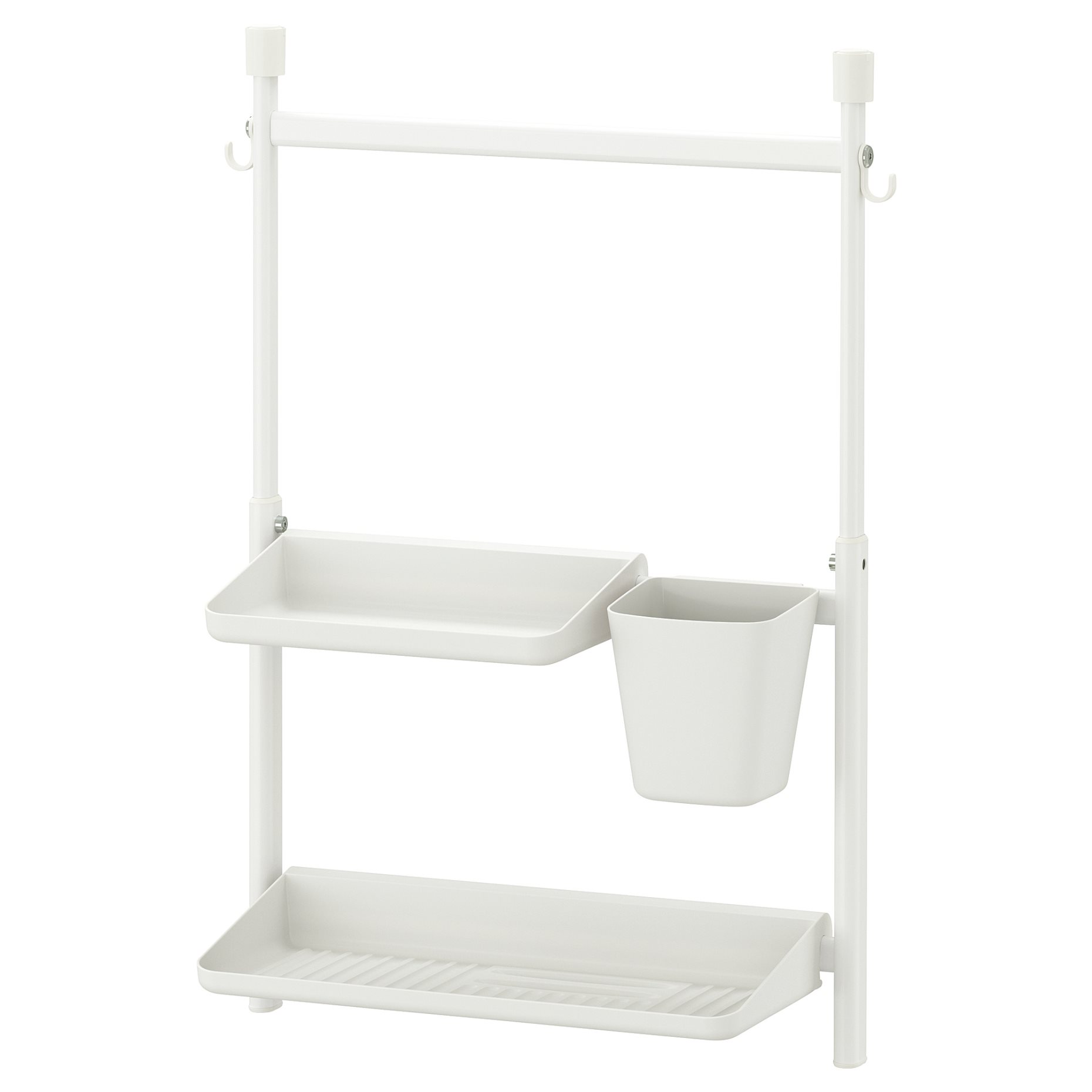 SUNNERSTA, kitchen organiser set/no drill/shelf/dish drainer/container, 393.384.25