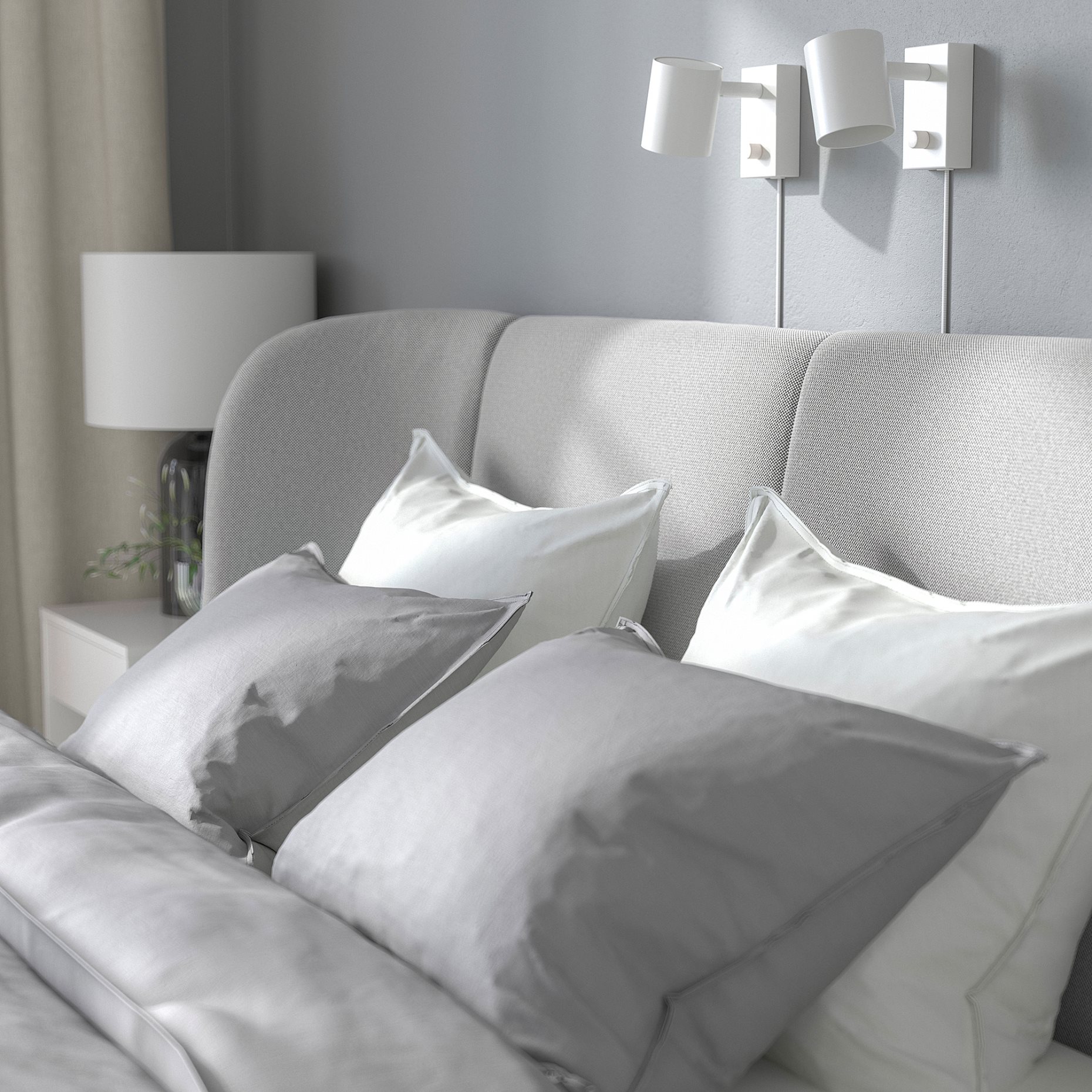 TUFJORD, upholstered bed frame, 140x200 cm, 395.553.34