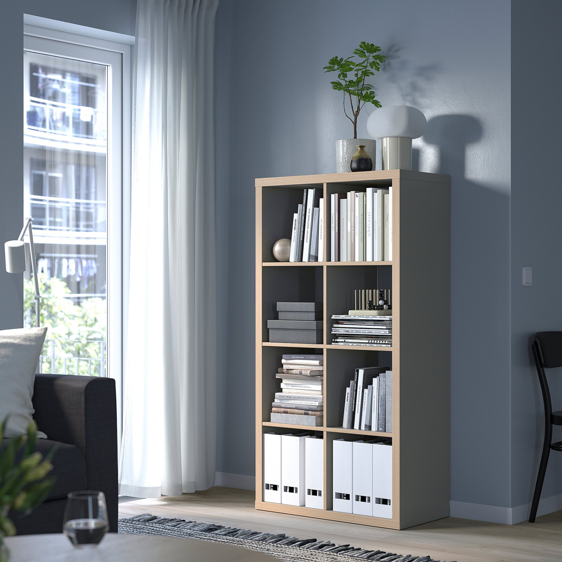 KALLAX, shelving unit, 77x147 cm, 403.469.24