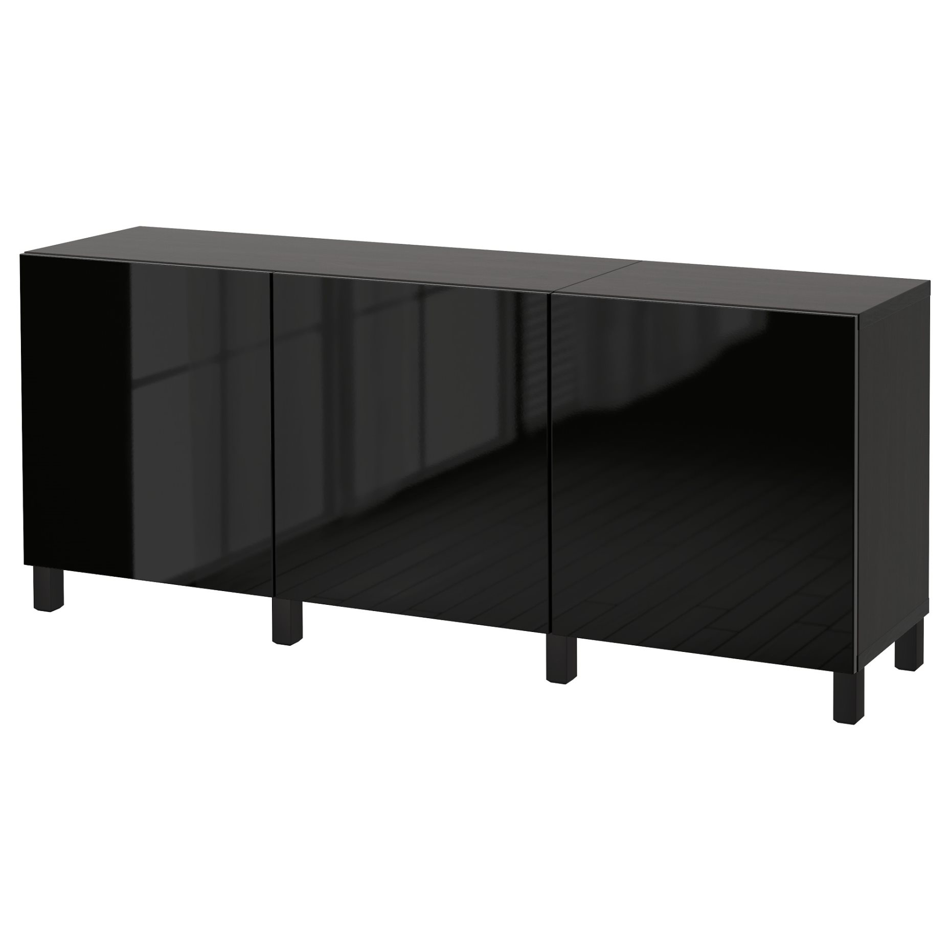 BESTÅ, storage combination with doors, 180x42x74 cm, 591.398.06