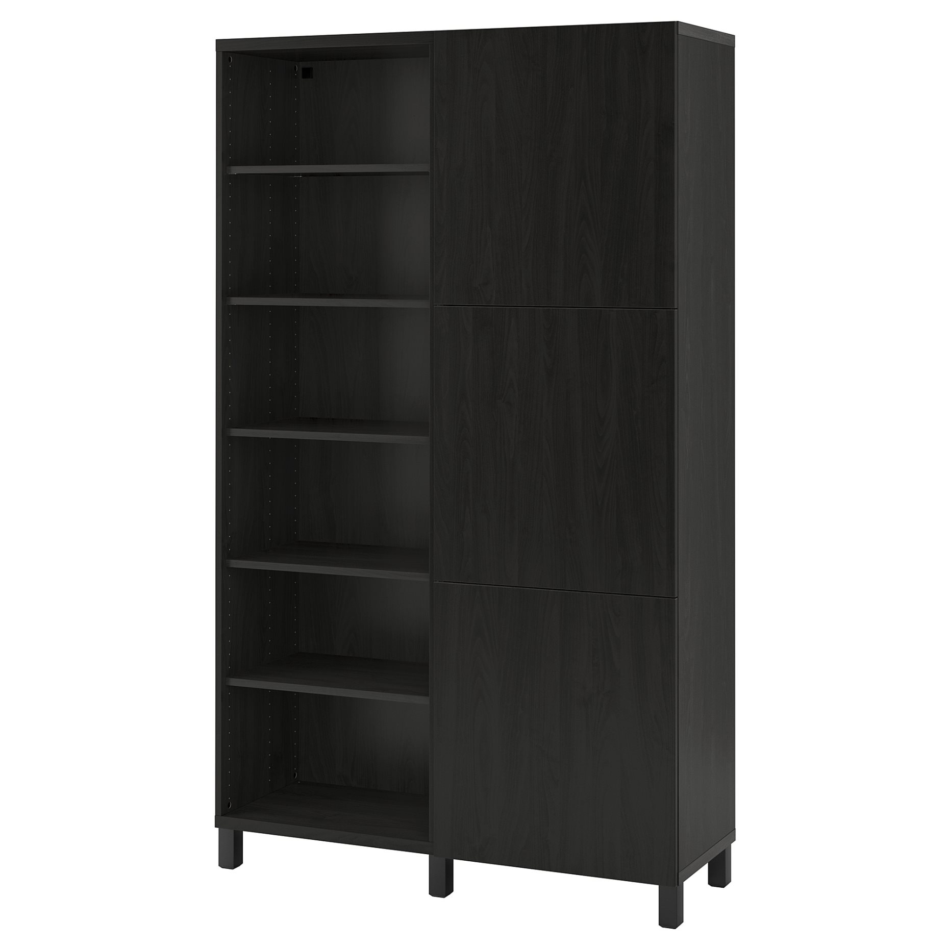 BESTÅ, storage combination with doors, 120x42x202 cm, 593.017.65