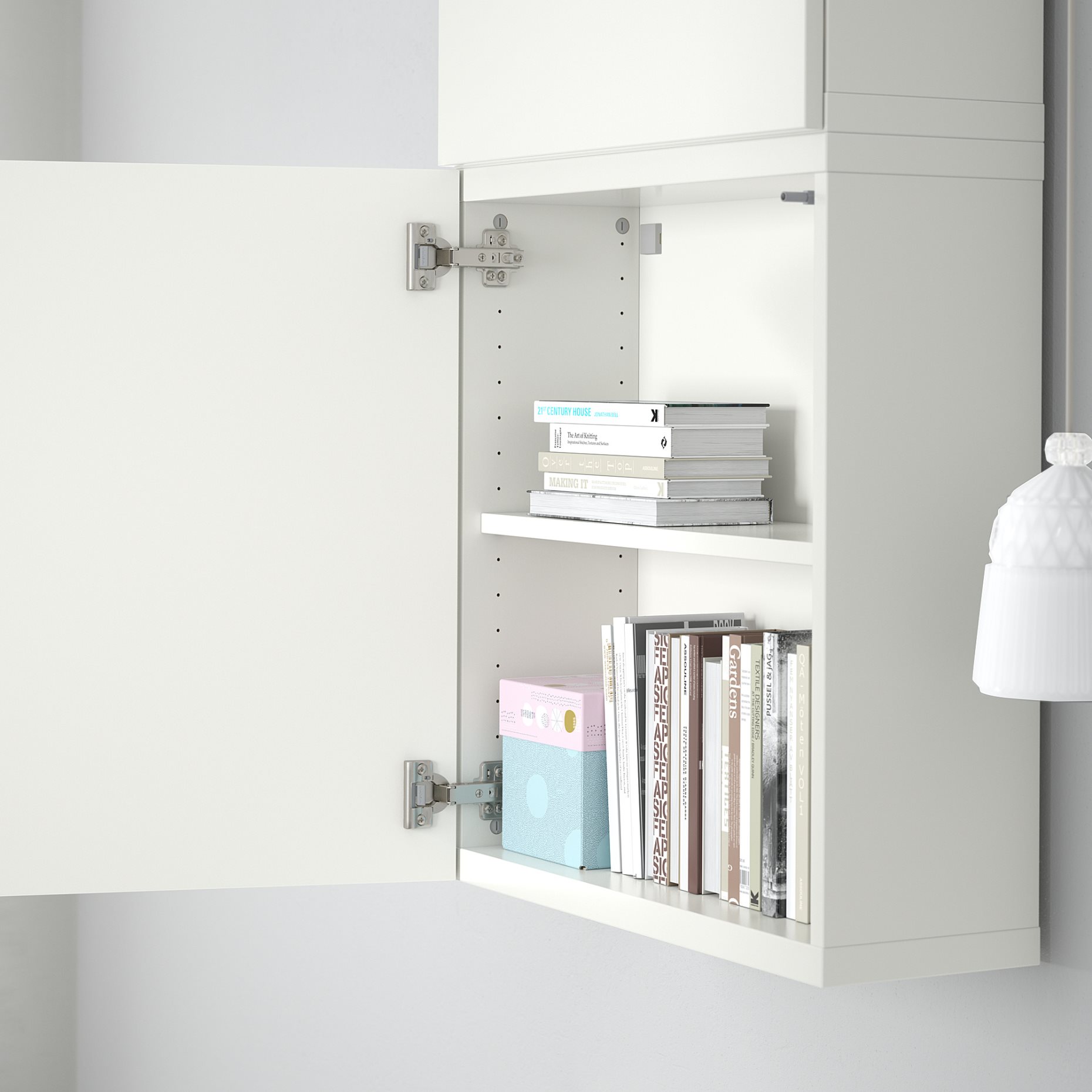 BESTÅ, wall cabinet with 2 doors, 60x22x128 cm, 594.219.61