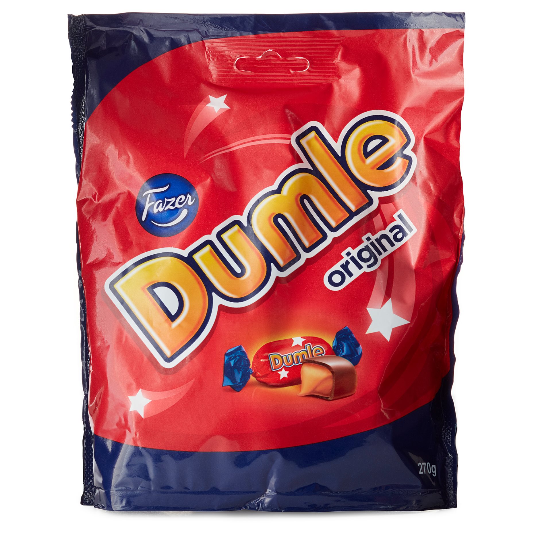 DUMLE, chocolate covered toffees, 270 g, 603.928.54