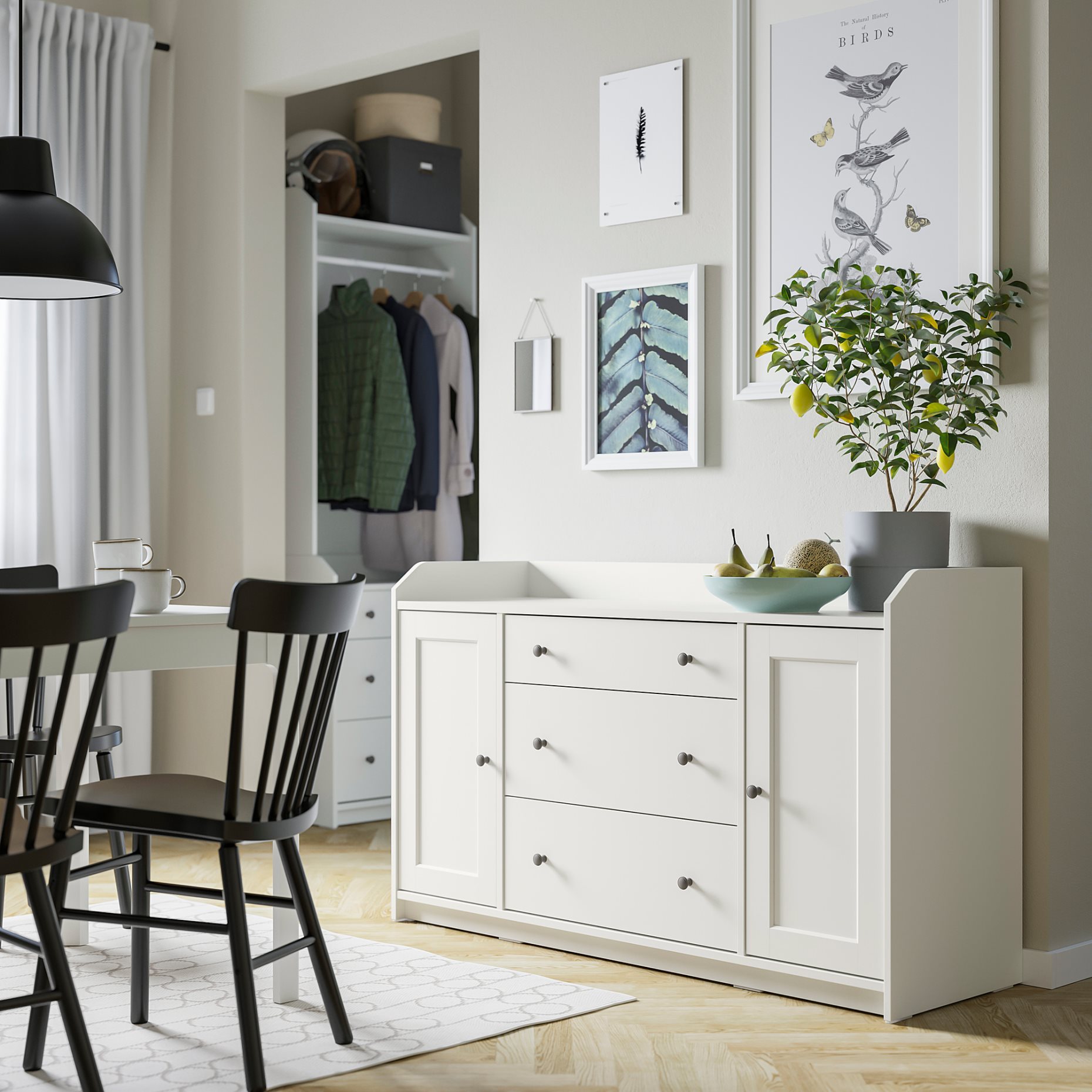 HAUGA, sideboard, 140x84 cm, 604.072.66