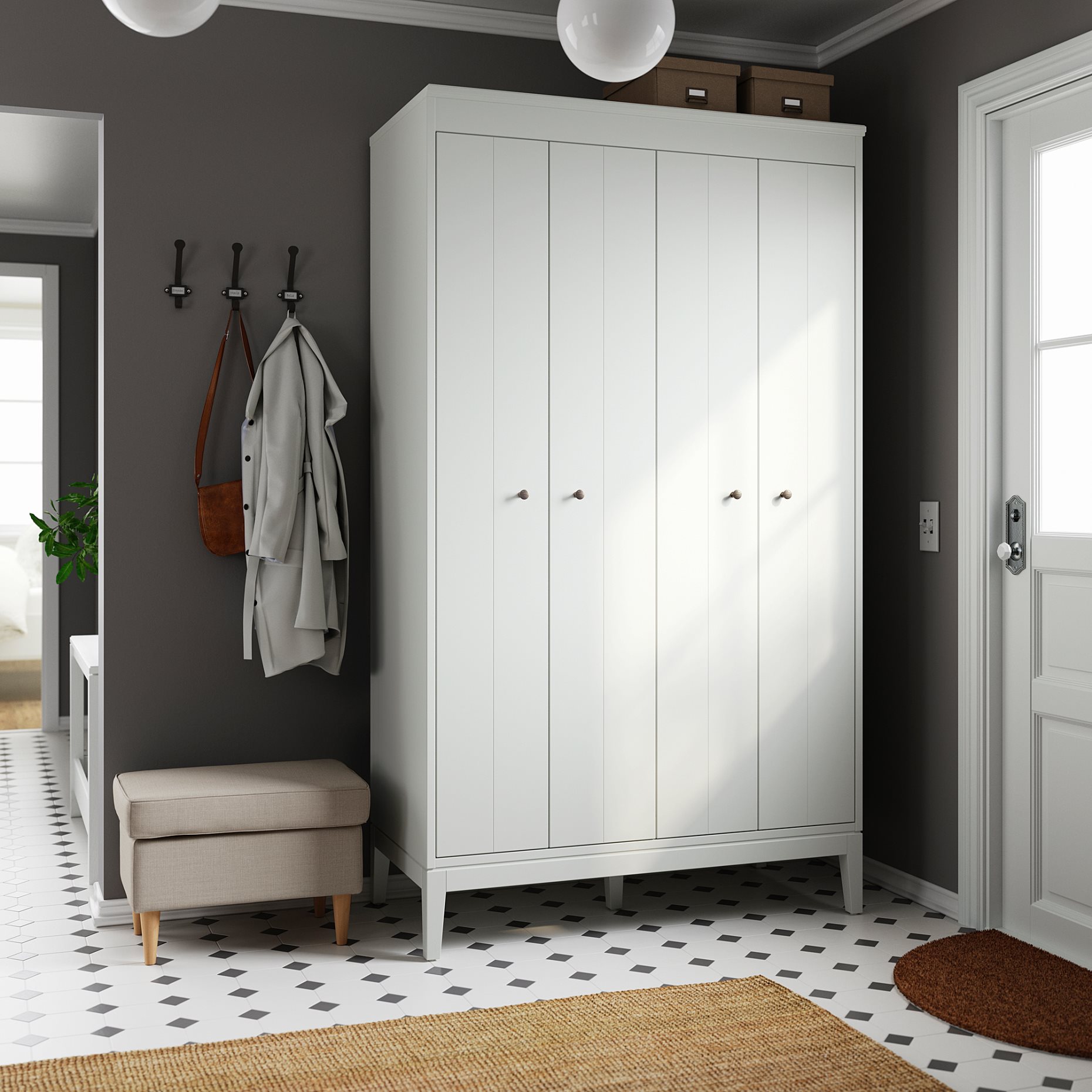 IDANÄS, wardrobe, 121x211 cm, 604.588.35