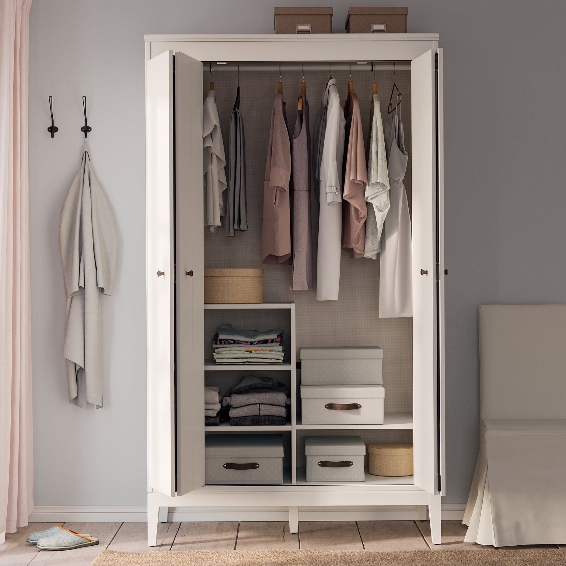 IDANÄS, wardrobe, 121x211 cm, 604.588.35