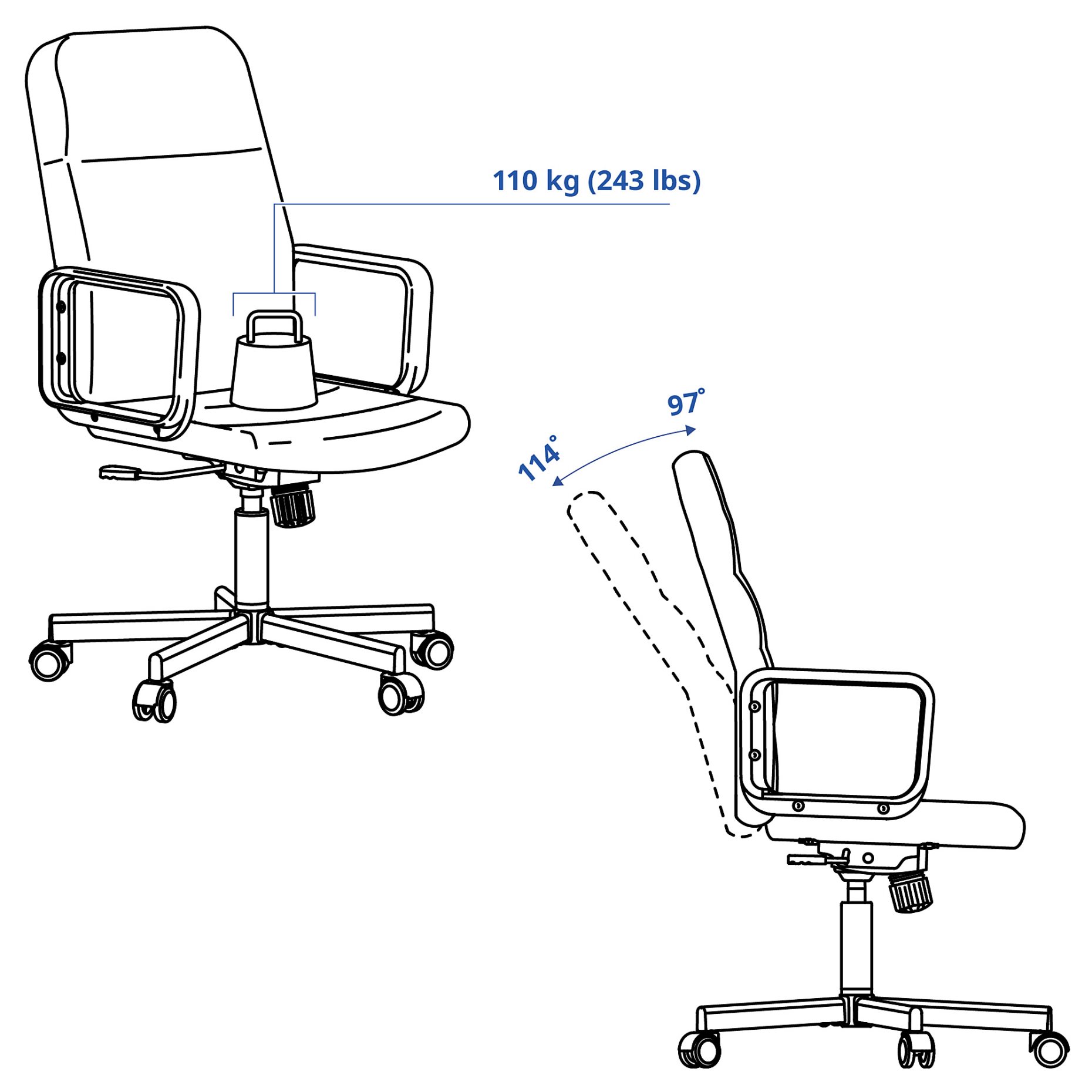 RENBERGET, swivel chair, 604.935.46