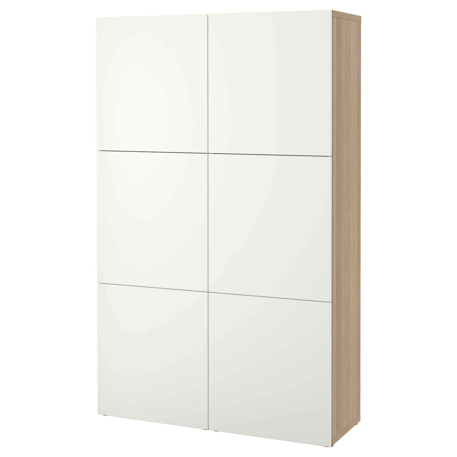 BESTÅ, σύνθεση αποθήκευσης με πόρτες, 120x42x193 cm, 690.715.04
