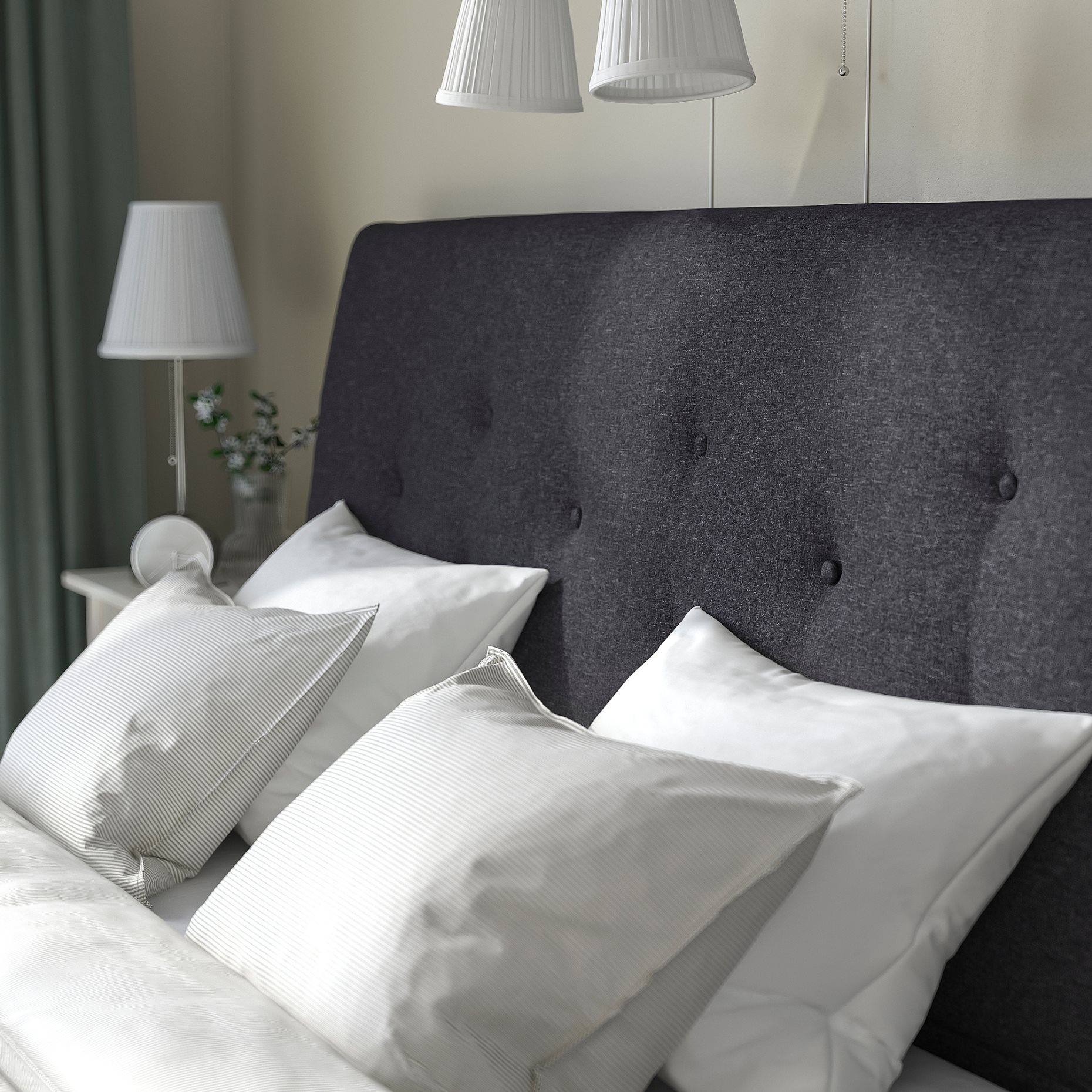 IDANÄS, upholstered storage bed, 180x200 cm, 704.471.82