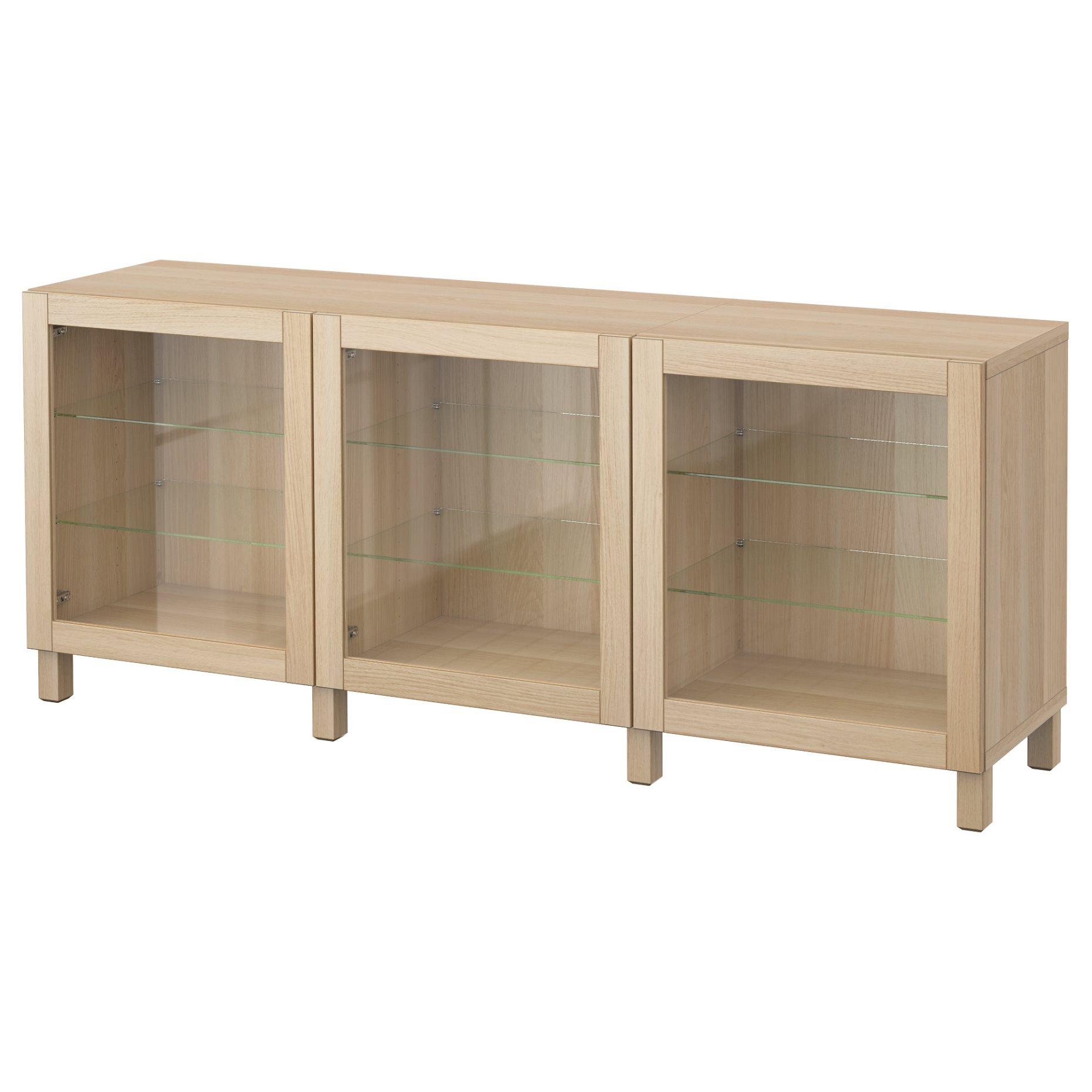 BESTÅ, storage combination with doors, 180x42x74 cm, 791.399.28